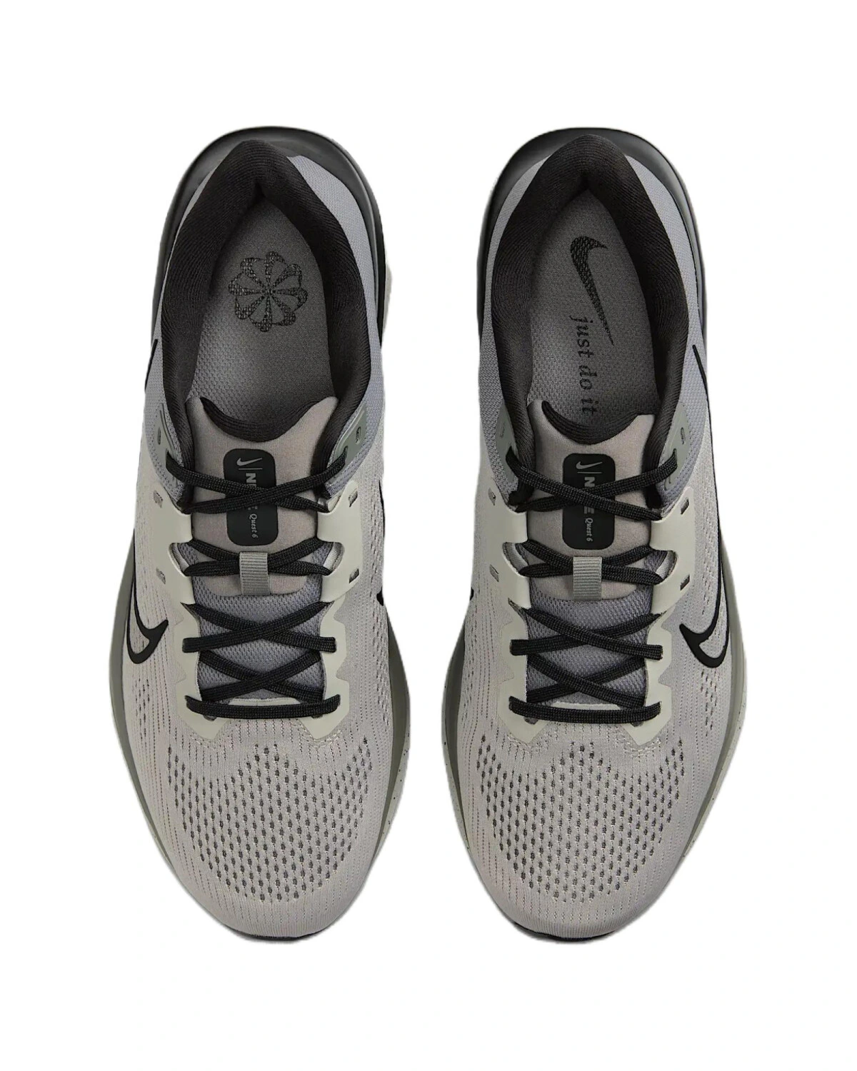 Nike Quest 6 мужские беговые кроссовки комфортные серые картинка