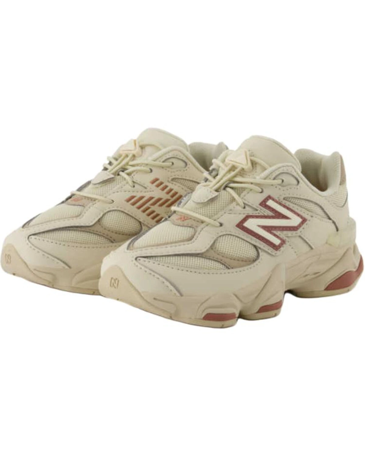 New Balance NB 9060 детские кроссовки бежевые на платформе картинка