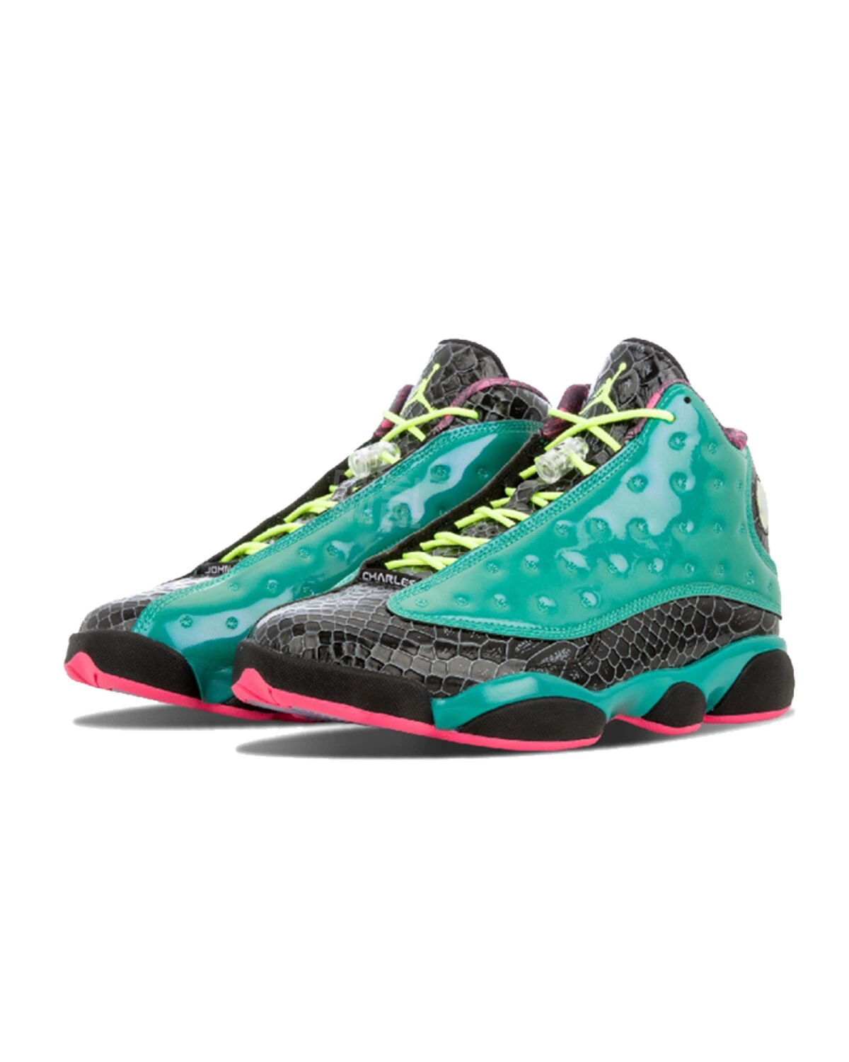 Jordan Air Jordan 13 Retro Doernbecher мужские спортивные кроссовки с амортизацией черно-зеленые картинка