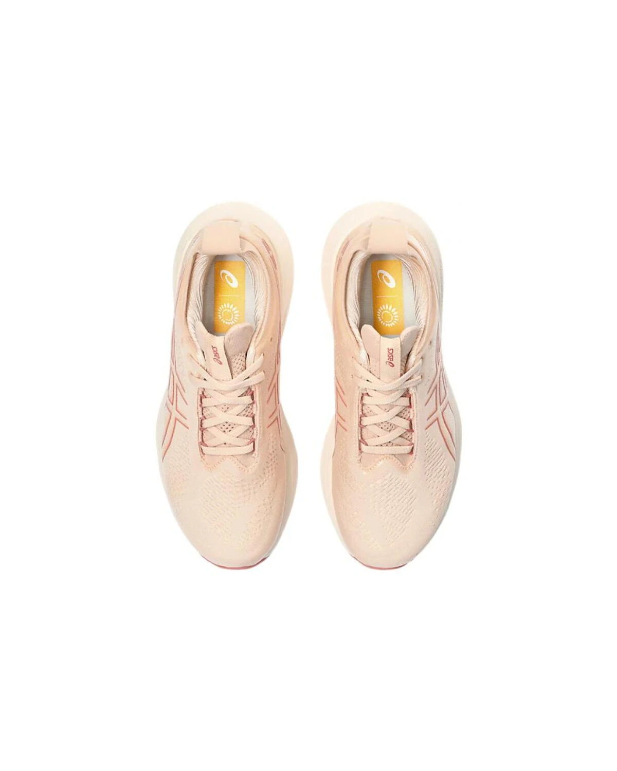 Asics GEL-Nimbus 25 женские кроссовки для бега мягкие бежевые картинка