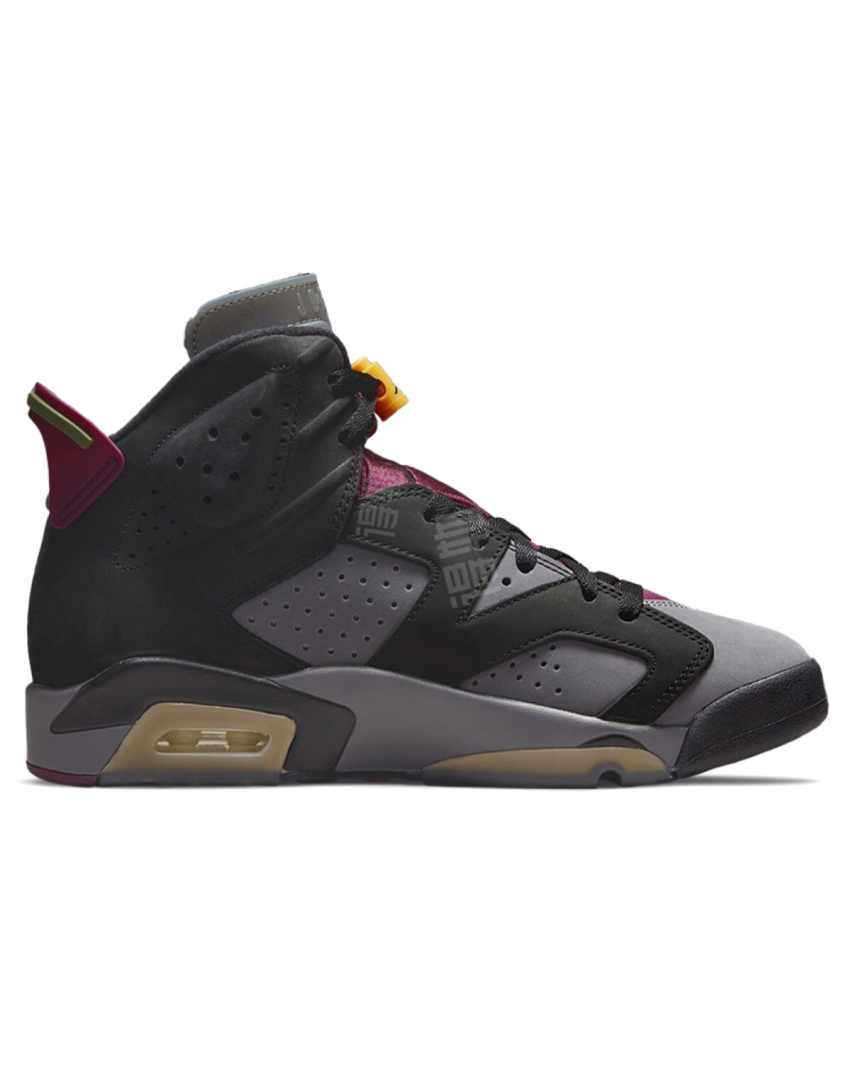 Jordan Air Jordan 6 Retro мужские спортивные кроссовки черно-серо-фиолетовые картинка