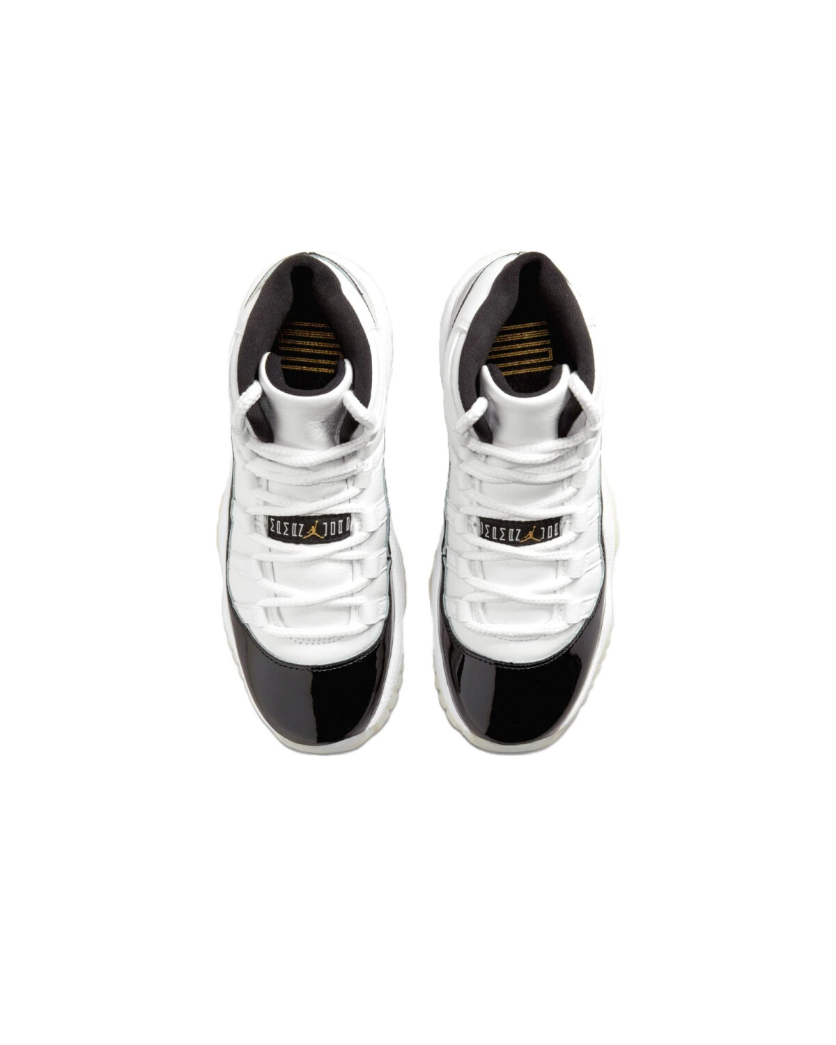 Jordan Air Jordan 11 детские кроссовки бело-черные мид-топ картинка