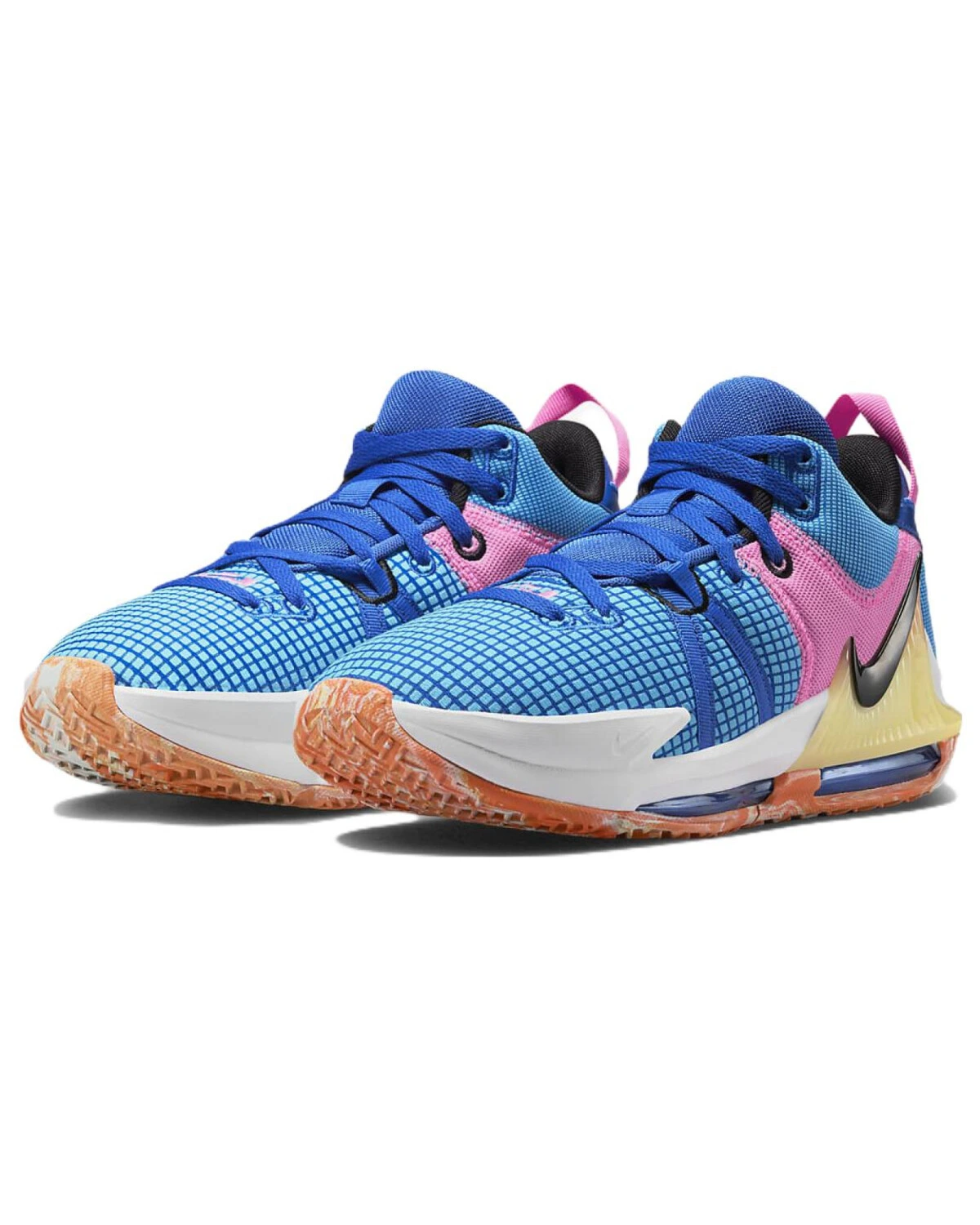 Nike Witness 7 унисекс кроссовки текстильные голубо-розовые картинка