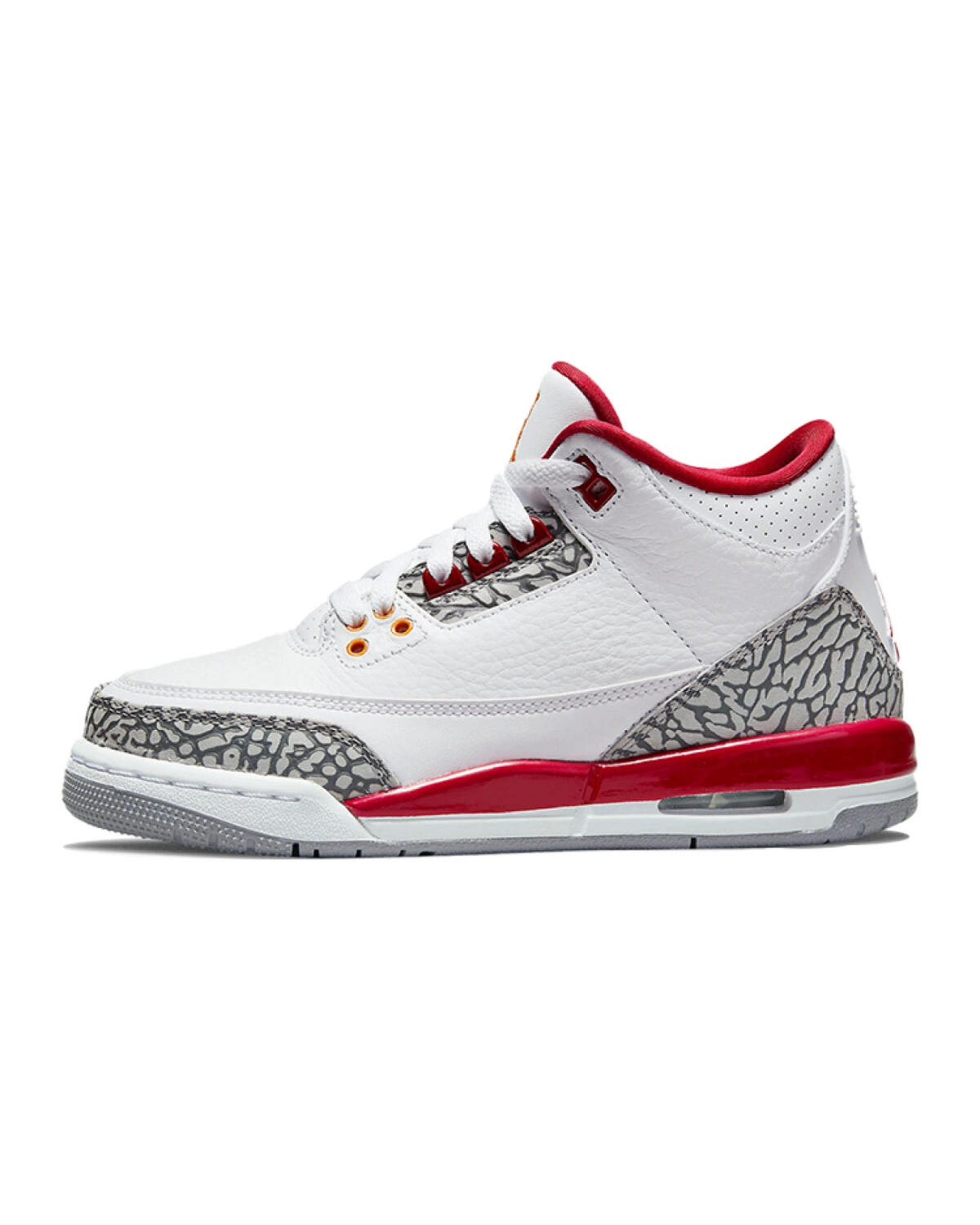 Jordan Air Jordan 3 Retro "Cardinal Red" детские кроссовки для баскетбола бело-вишнёвые картинка
