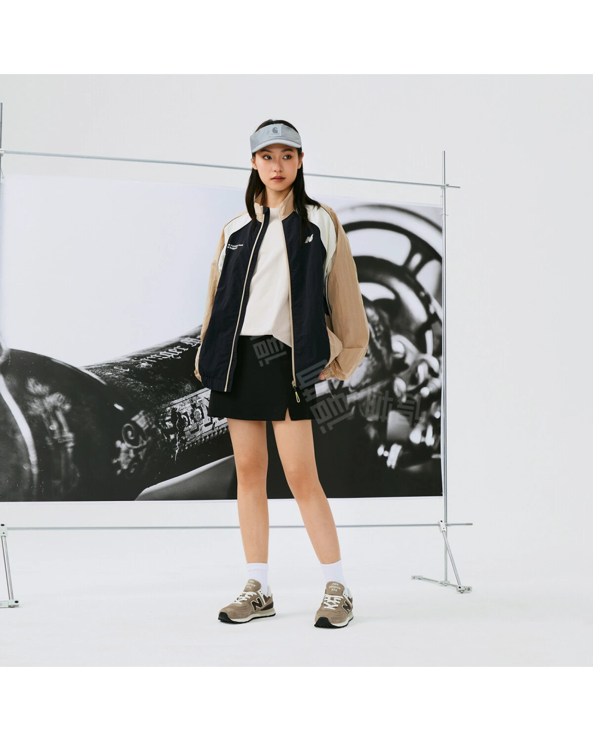 New Balance 574 унисекс кроссовки из кожи коричневые картинка