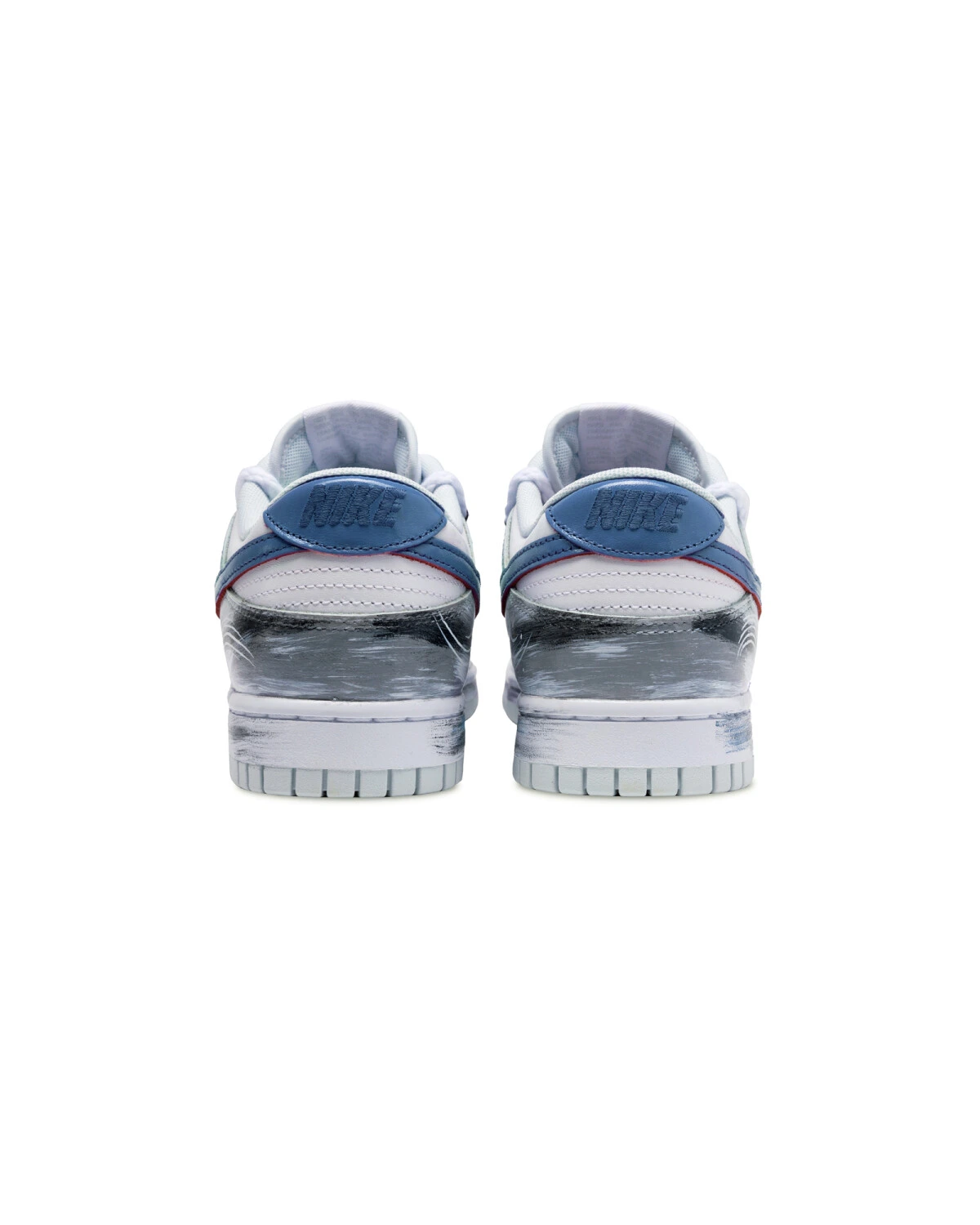 Nike Dunk мужские и женские кроссовки бело-зелёные противоскользящие картинка
