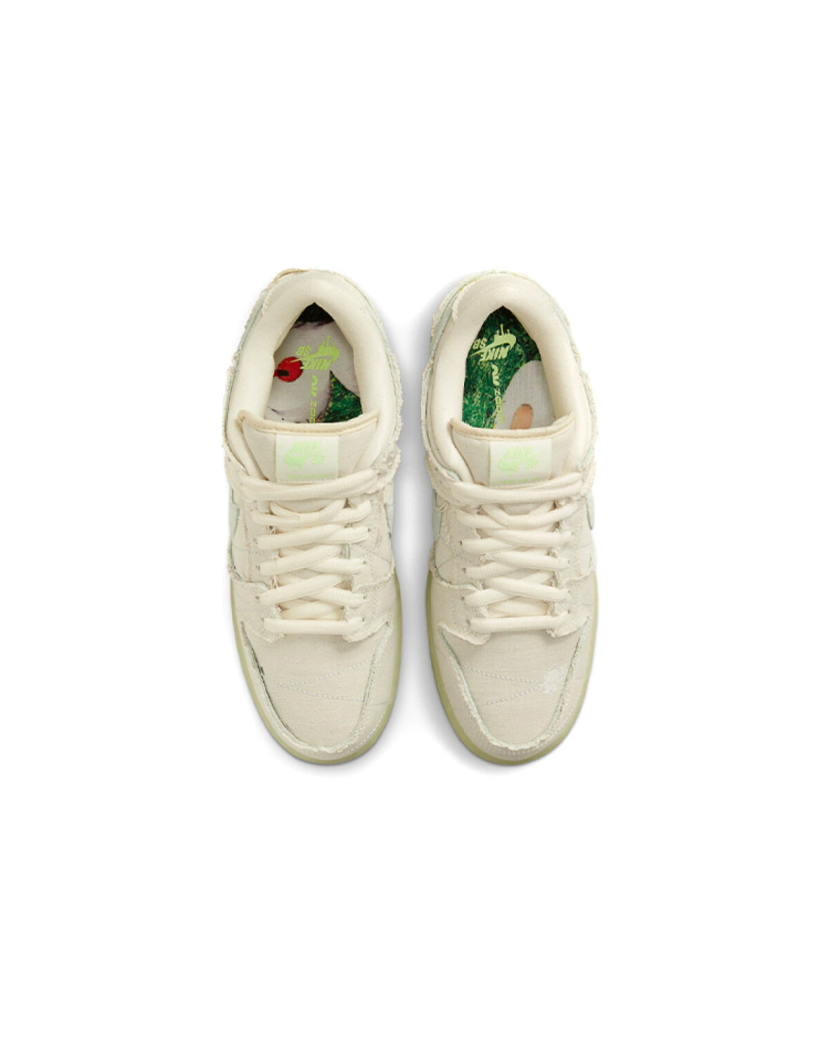 Nike Dunk SB унисекс кроссовки из текстиля бежевого цвета картинка