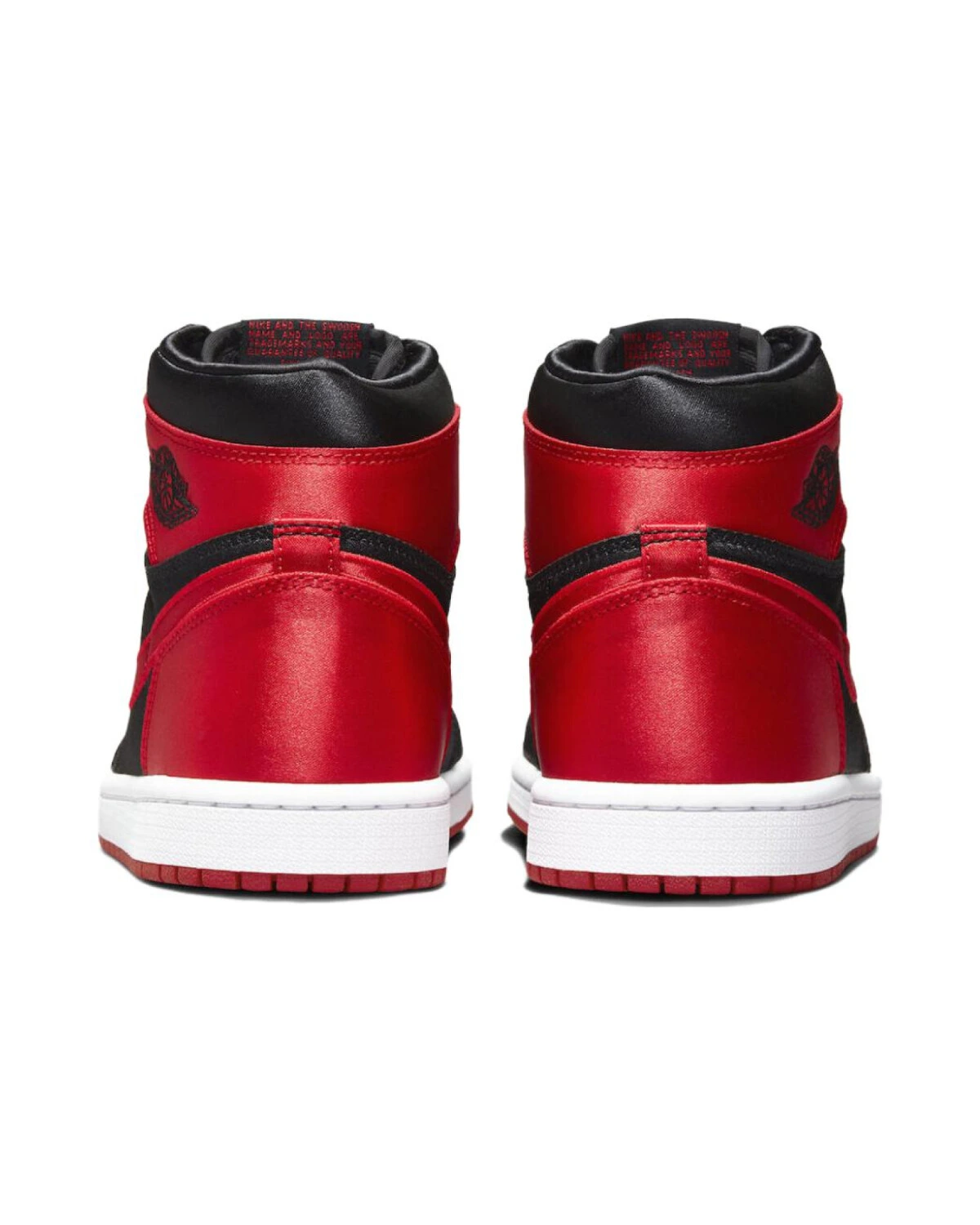 Jordan Air Jordan 1 унисекс кроссовки высокие чёрно-красные картинка