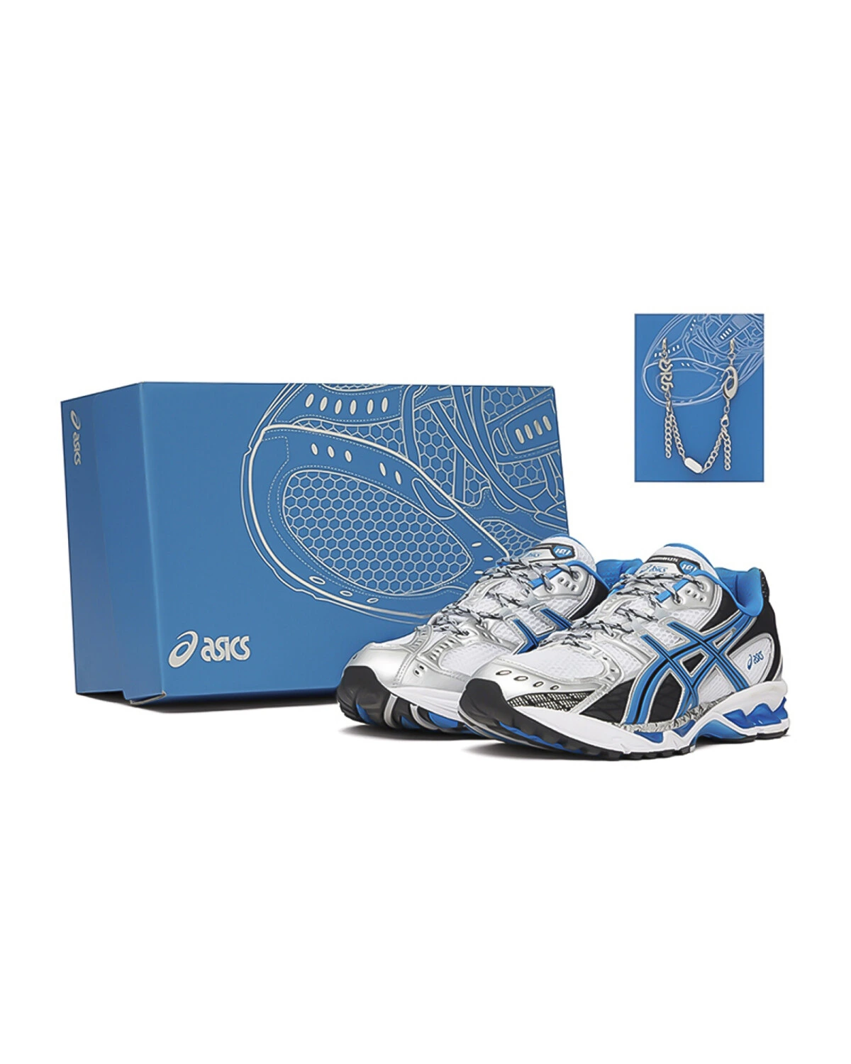 Asics GEL-Nimbus 10.1 унисекс кроссовки для бега бело-голубые картинка