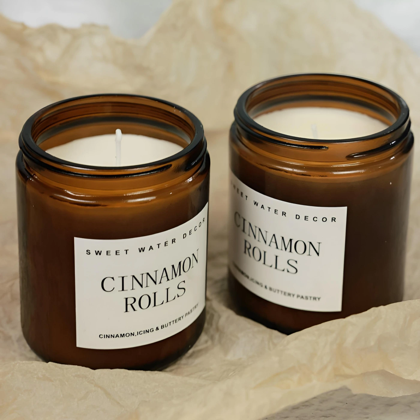 Соевая ароматическая свеча в банке в стиле ретро картинка