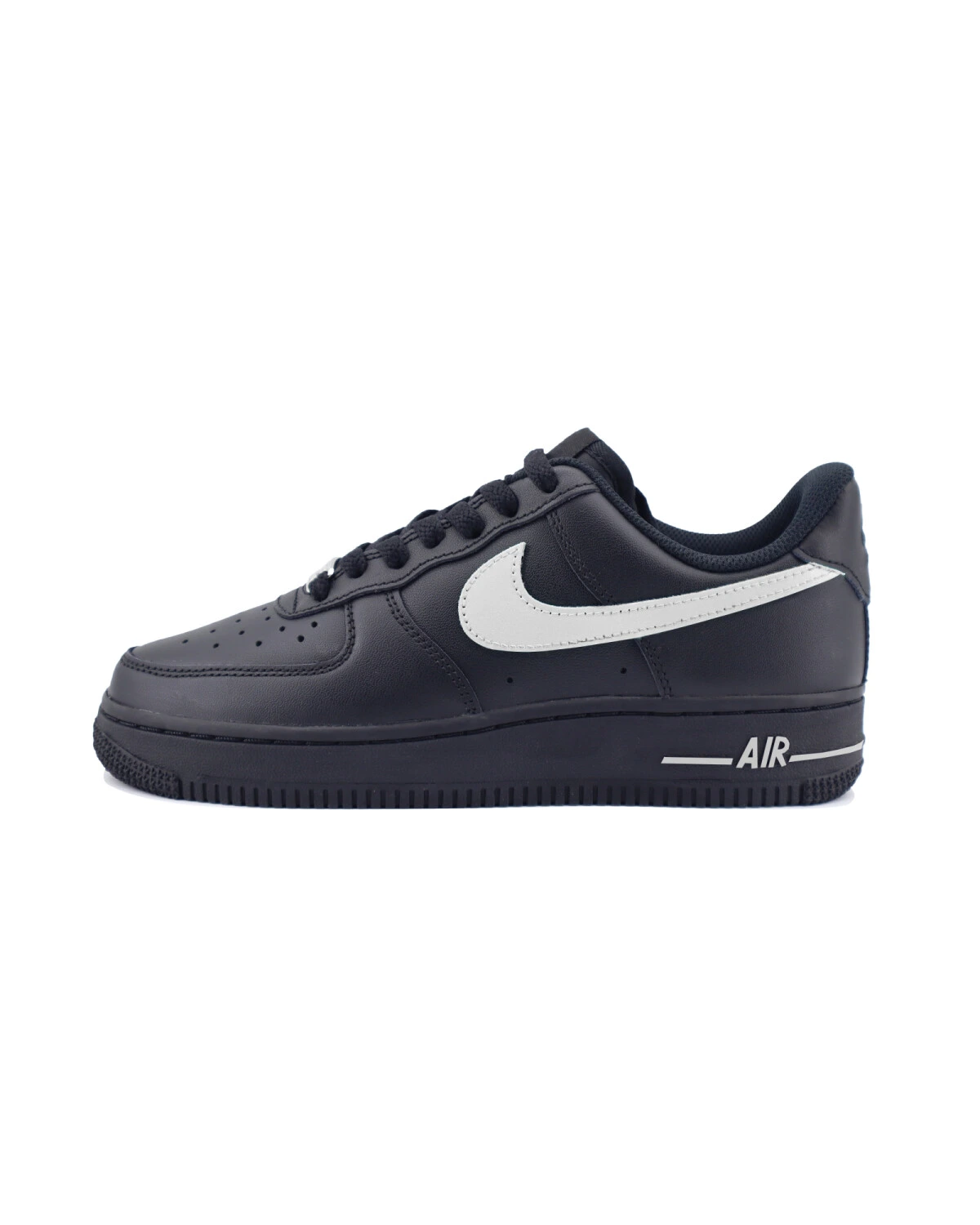 Nike Air Force 1 07 унисекс кроссовки черно-серые комфортные и износостойкие картинка