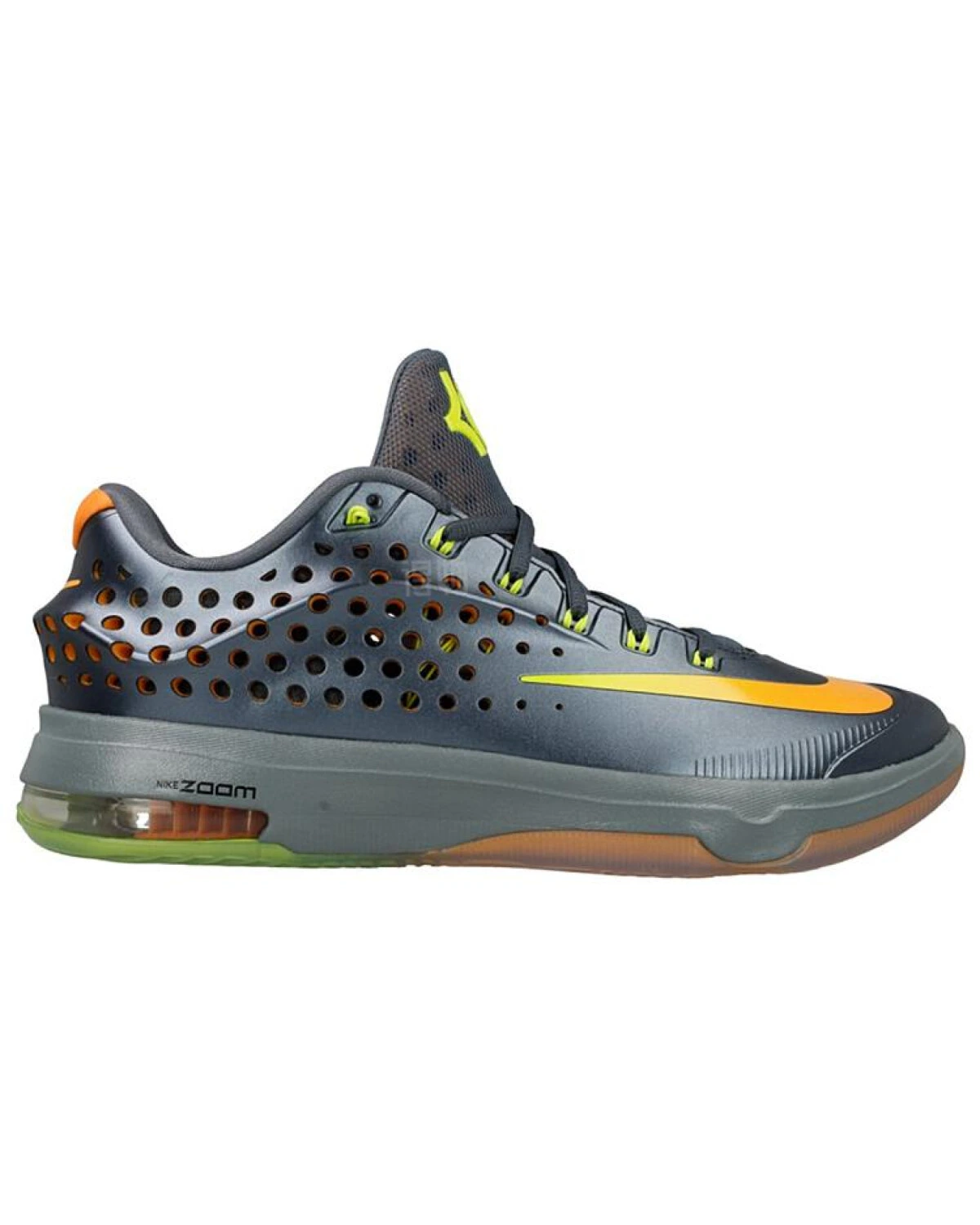 Nike KD 7 Elite Team Pack мужские баскетбольные кроссовки серебристо-жёлтые антипробуксовочные картинка