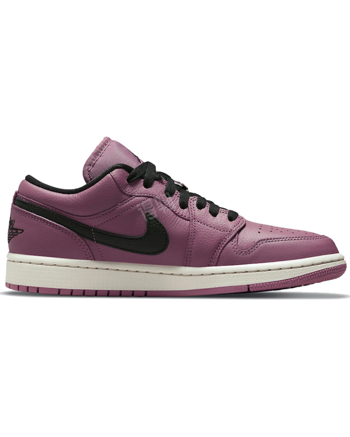 Jordan Air Jordan 1 Low "Magenta" женские кроссовки кожаные черно-фиолетовые картинка