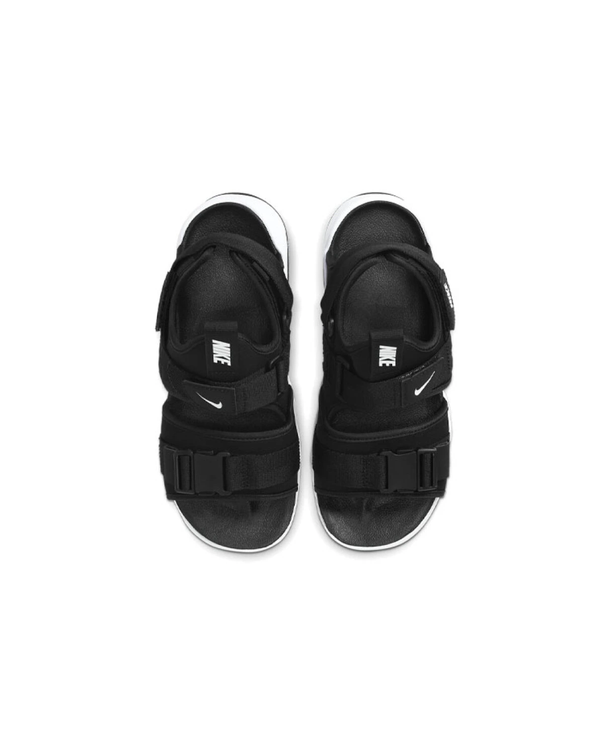 Nike Canyon женские сандалии чёрно-белые из ткани картинка