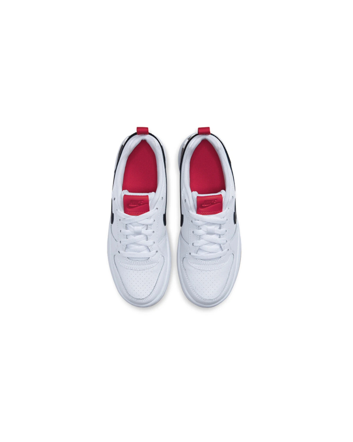 Nike Court Borough Low детские кеды кожаные белые картинка