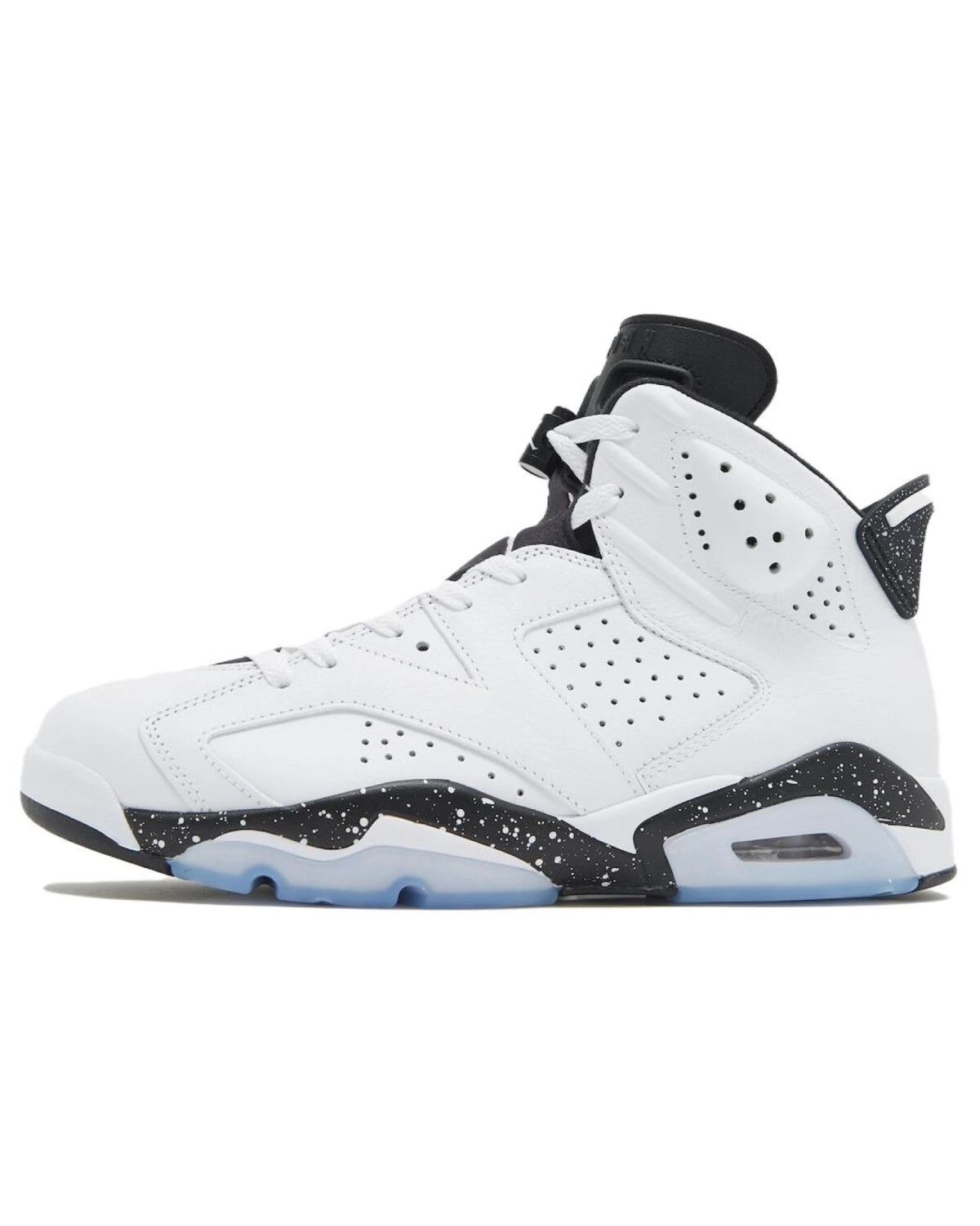 Jordan Air Jordan 6 MID unisex кроссовки белые с черными вставками картинка