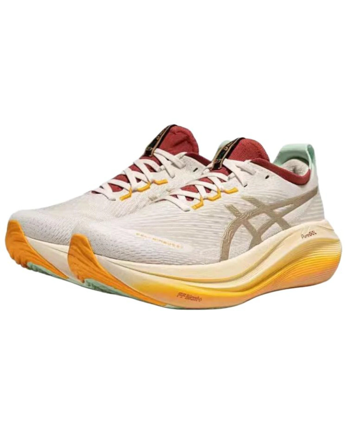 Asics GEL-NIMBUS 27 мужские спортивные кроссовки для бега бежевые картинка