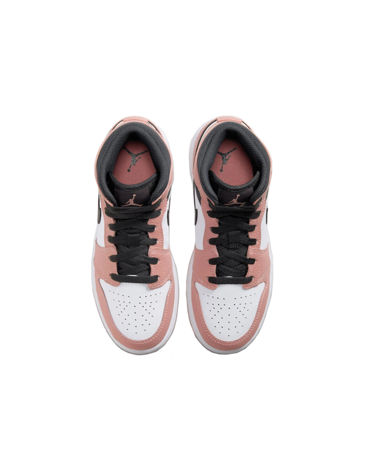 Jordan Air Jordan 1 Mid Pink Quartz детские кроссовки баскетбольные розово-белые картинка