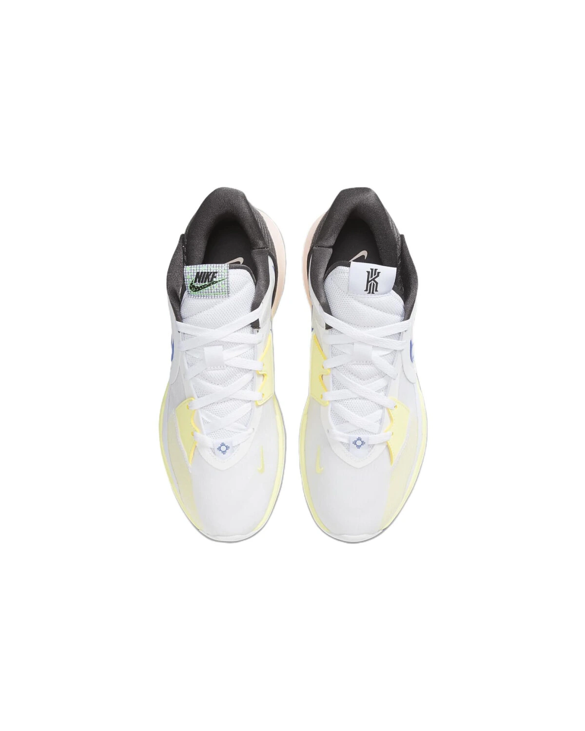 Nike Kyrie Low 5 "Bounce" унисекс баскетбольные кроссовки Air Zoom бело-сине-желтые картинка