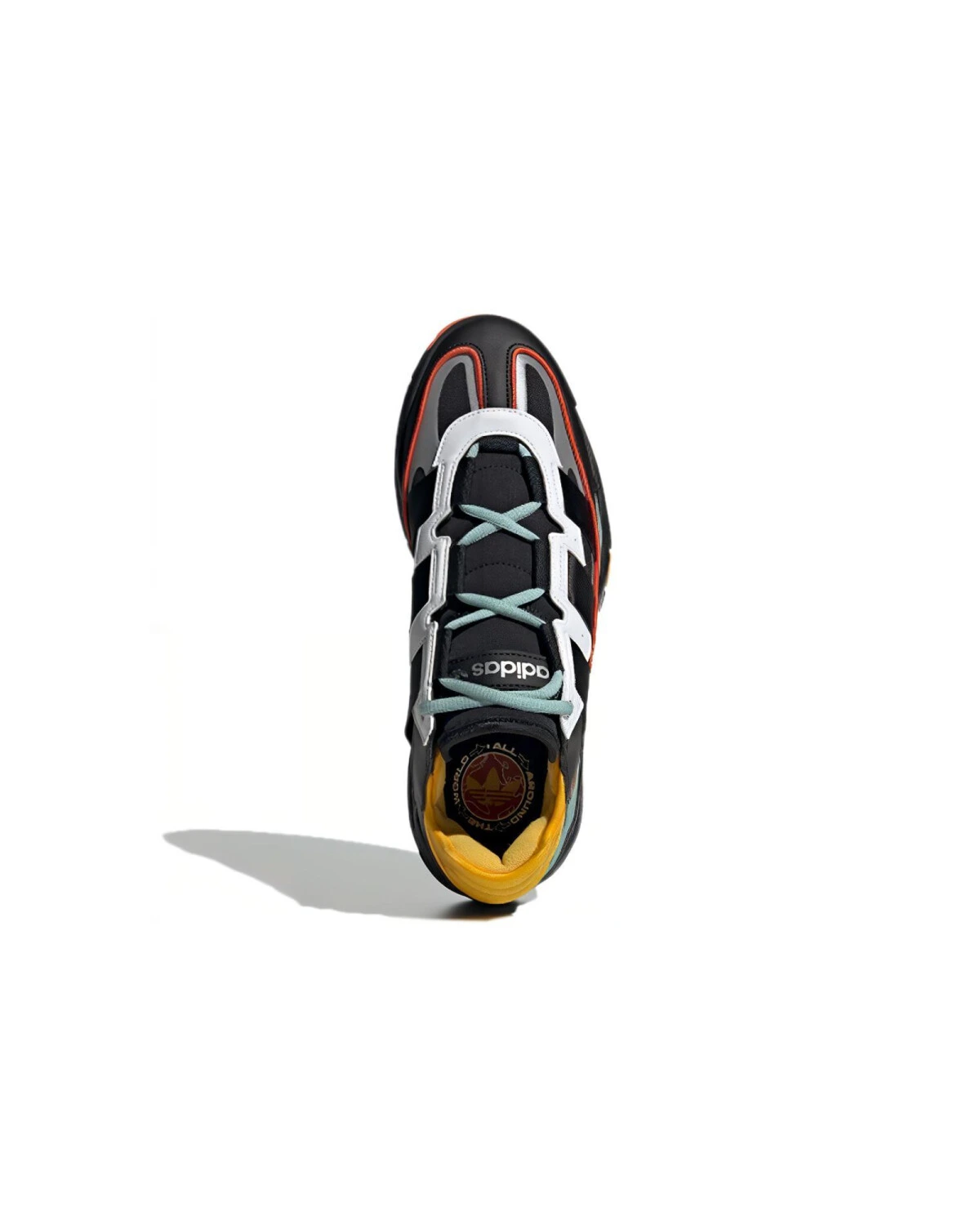 Adidas Originals Niteball 2.0 унисекс кроссовки черно-белые с желтым картинка