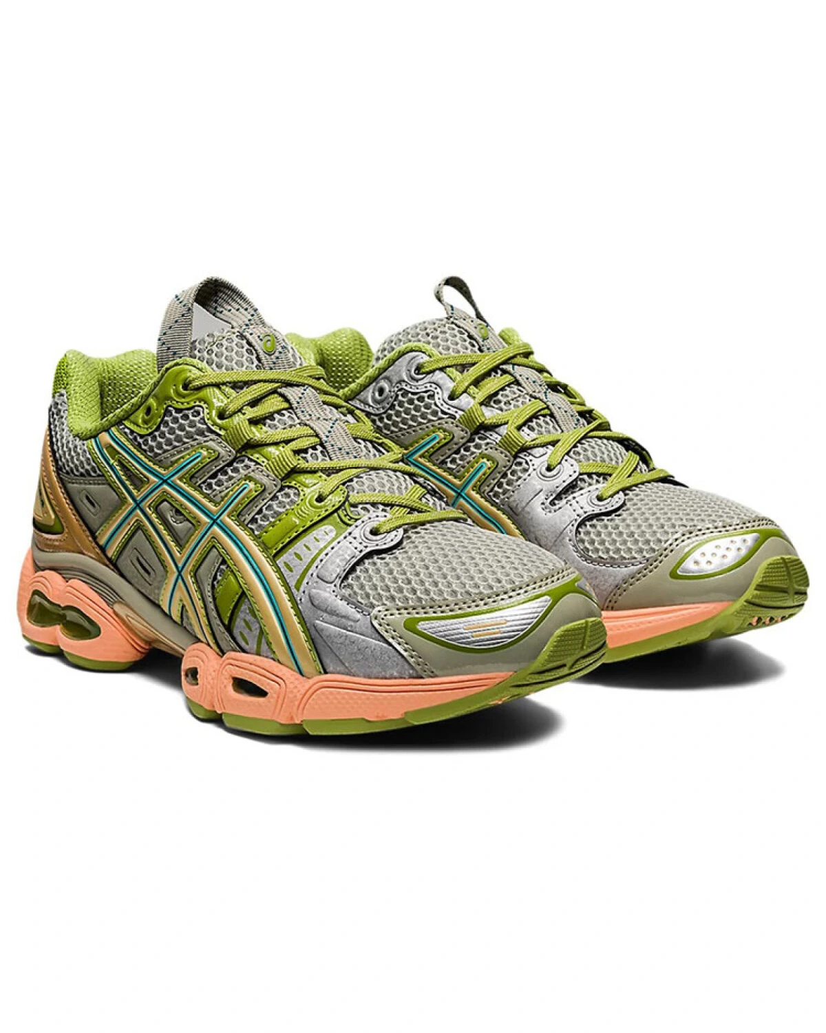 Asics Kiko Kostadinov женские повседневные кроссовки серо-зеленые картинка