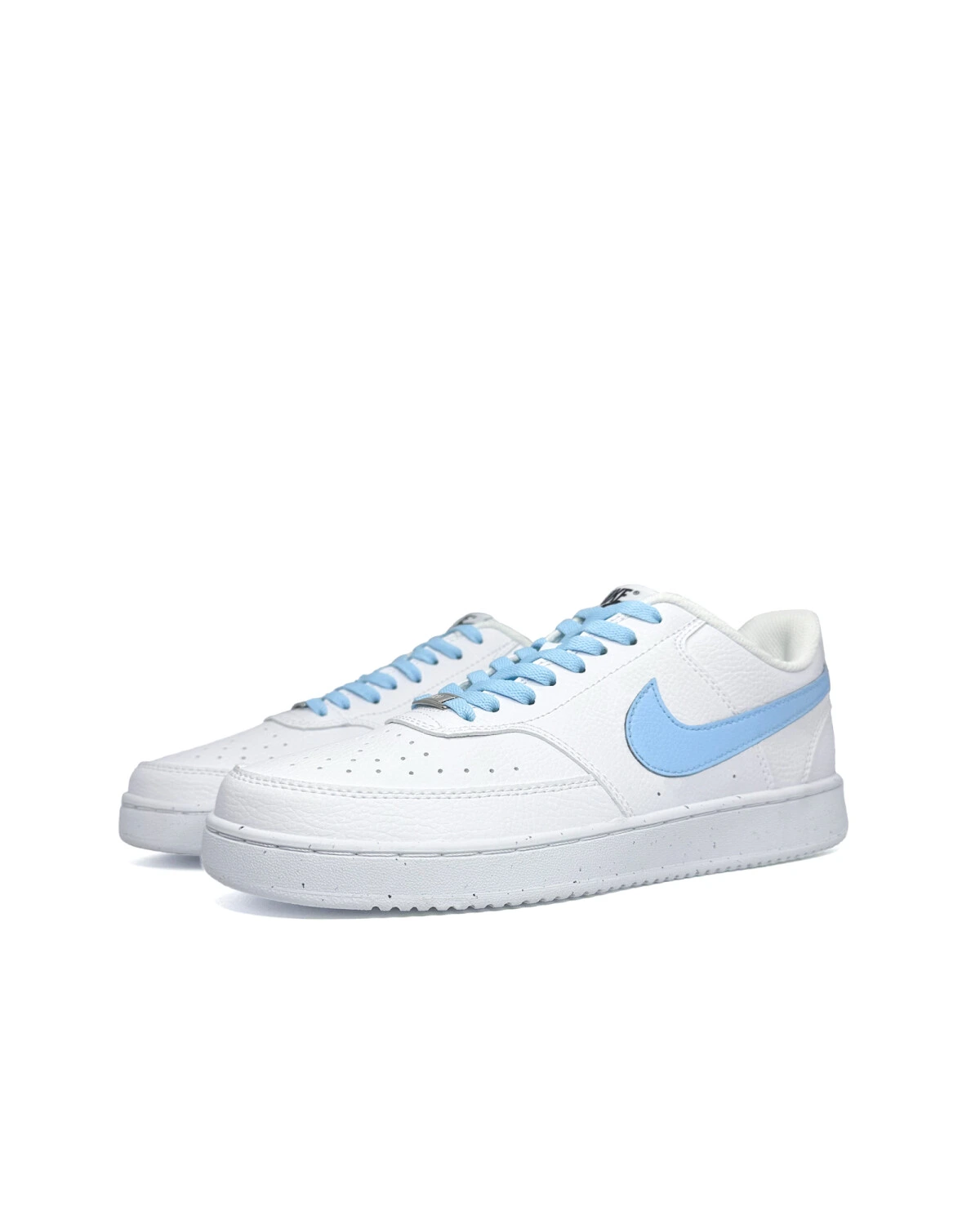 Nike Court Vision 1 мужские кроссовки повседневные бело-голубые картинка