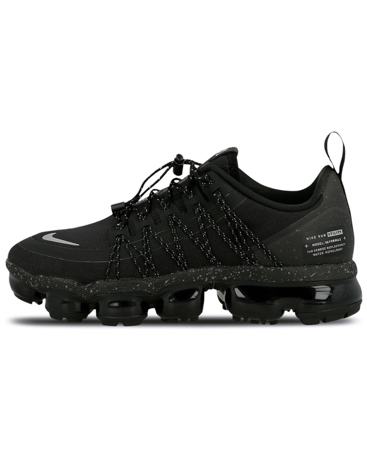 Nike Vapormax Run Utility мужские кроссовки рефлективные черные с амортизацией картинка