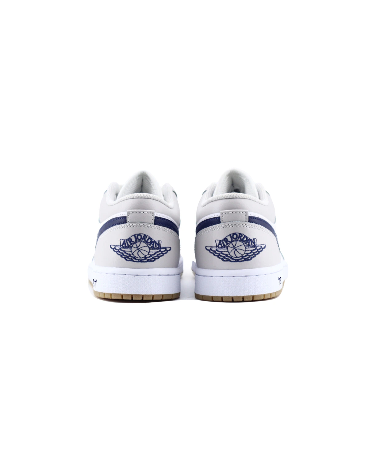 Jordan Air Jordan 1 унисекс кроссовки бело-серые ретро баскетбольные картинка