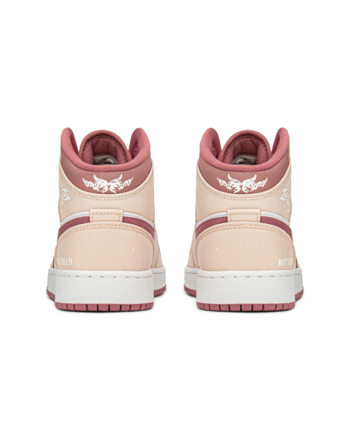 Jordan Air Jordan 1 FZBB женские кроссовки высокие розово-белые картинка