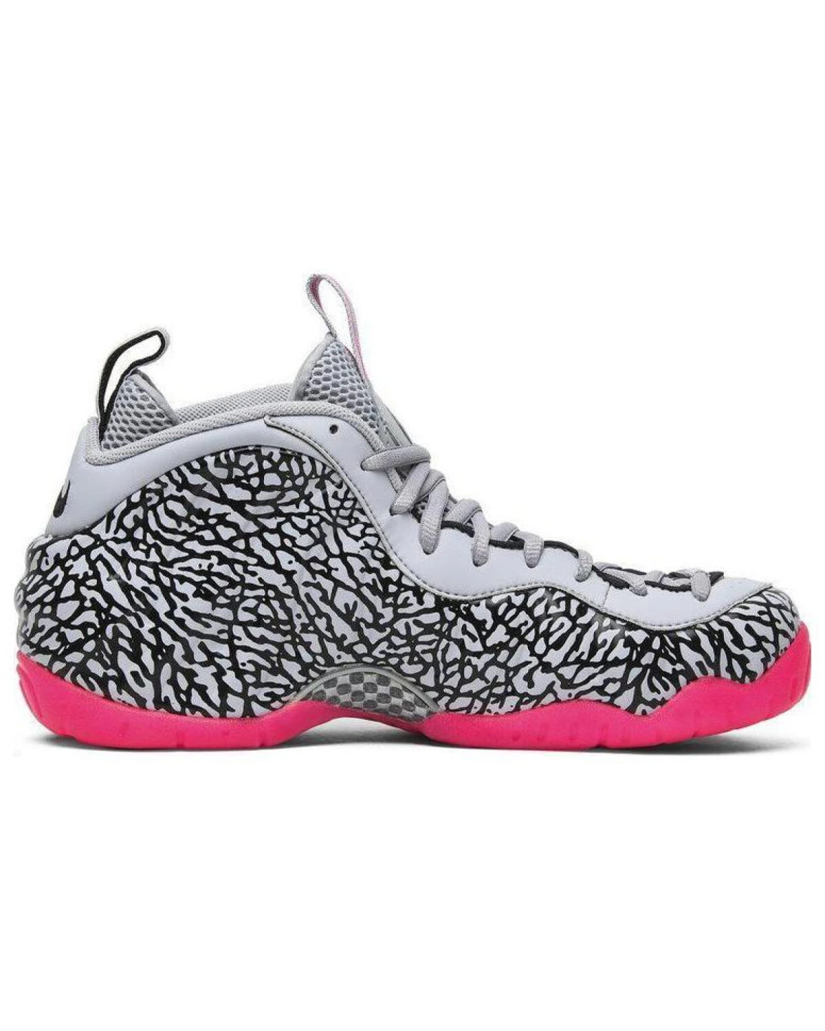 Nike Foamposite Pro Elephant Print мужские баскетбольные кроссовки серо-розовые картинка
