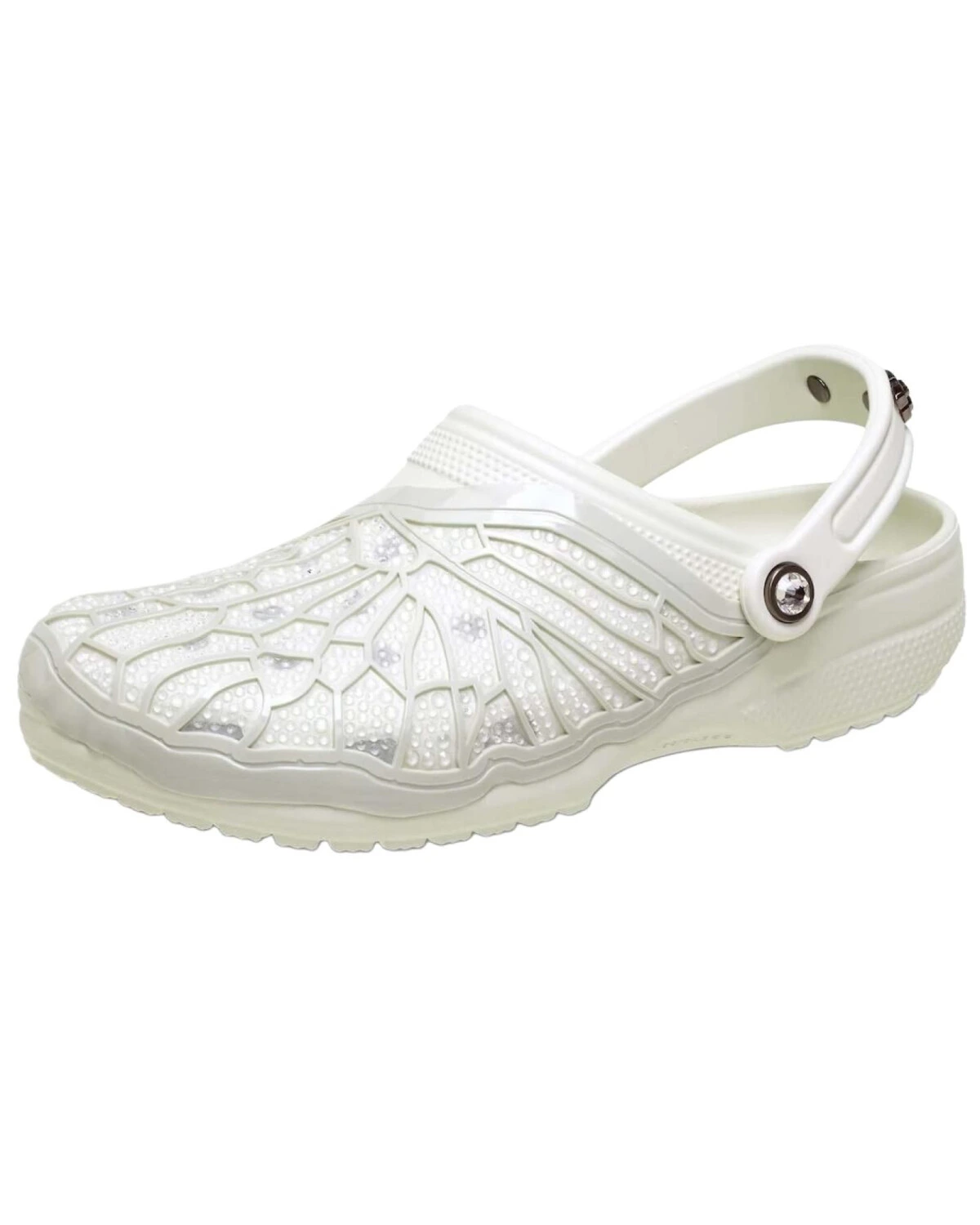 Crocs x Swarovski Classic Clog унисекс кроксы белые картинка