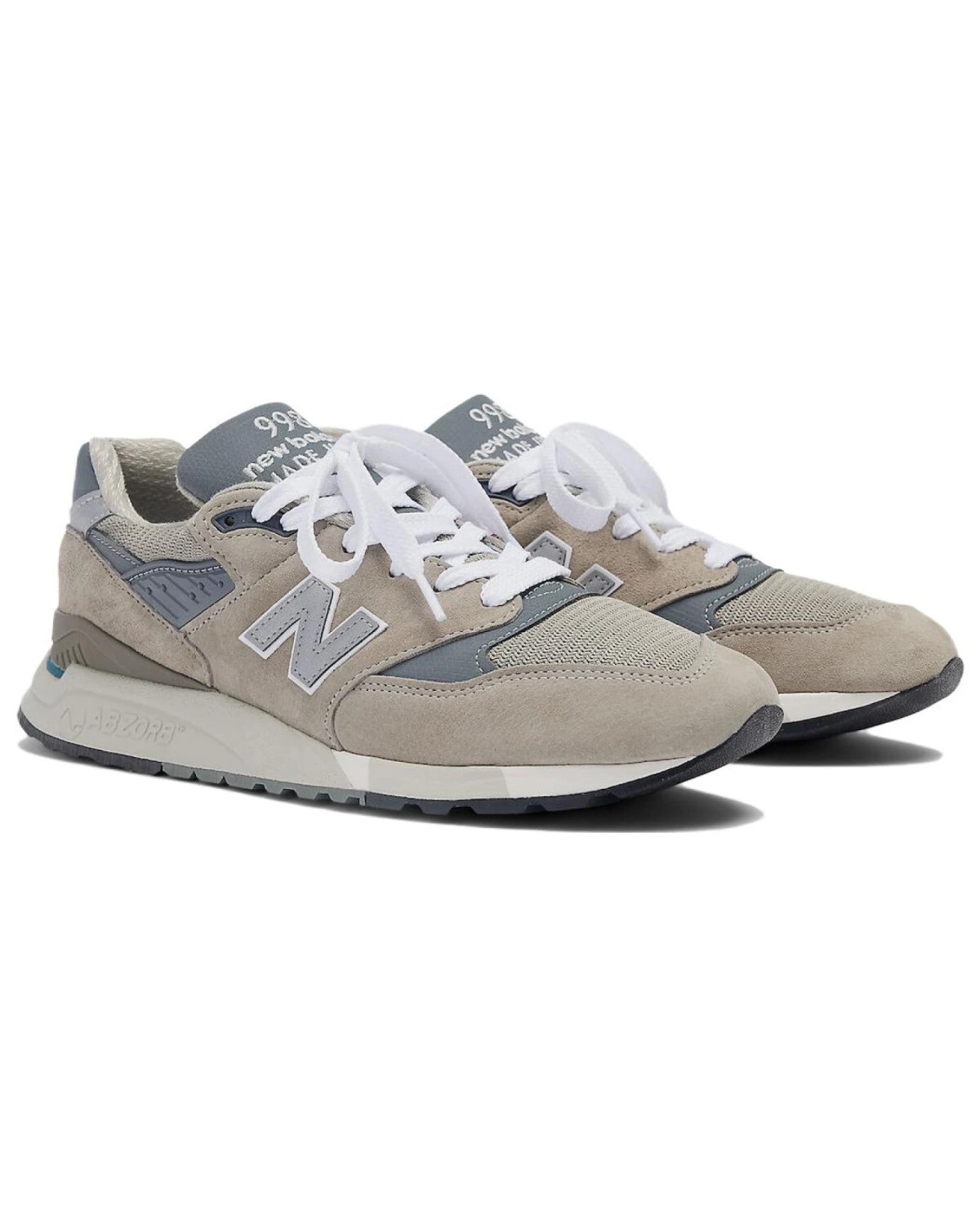 New Balance 998 унисекс кроссовки для бега серо-синие картинка