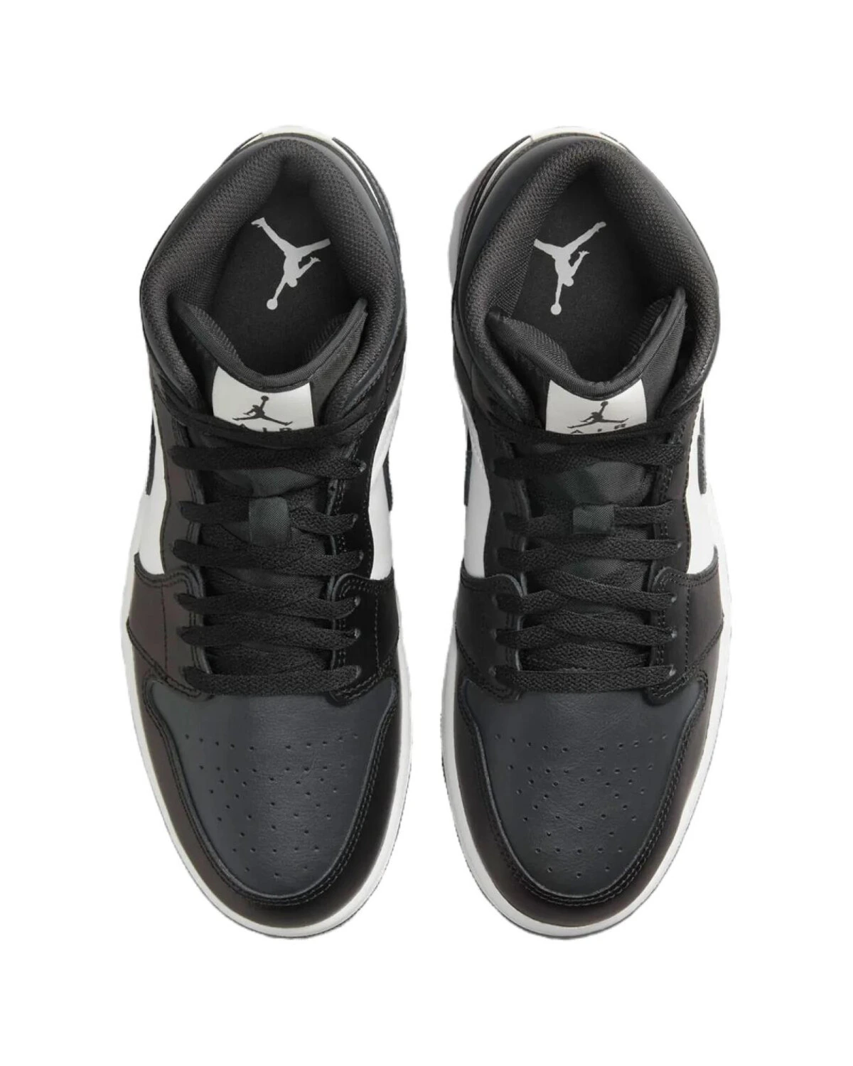 Jordan Air Jordan 1 Mid “Off Noir Toe” унисекс кроссовки черно-белые картинка