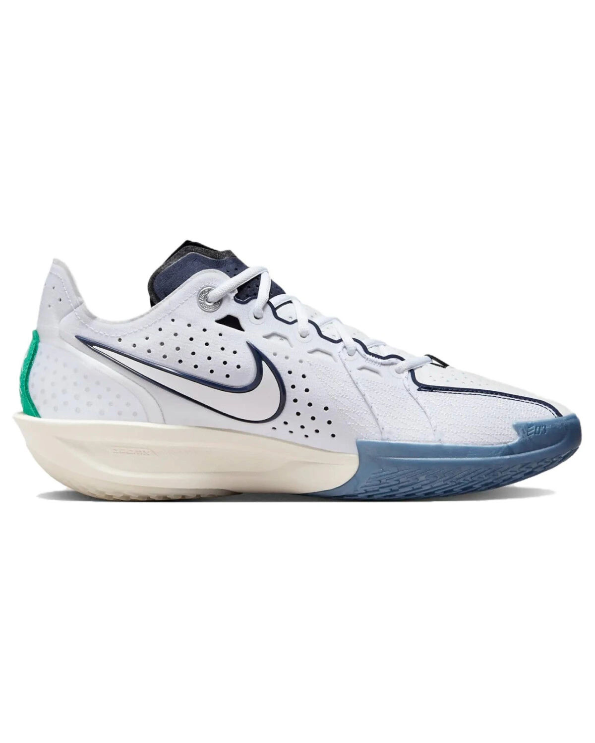 Nike Air ZOOM G.T. Cut 3 унисекс кроссовки спортивные белые с синим картинка