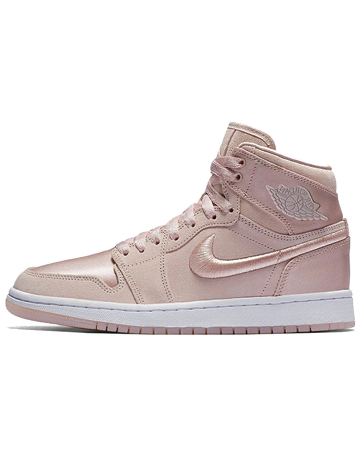 Jordan Air Jordan 1 Retro High Season Of Her Silt Red женские кроссовки высокие текстильные розовые картинка