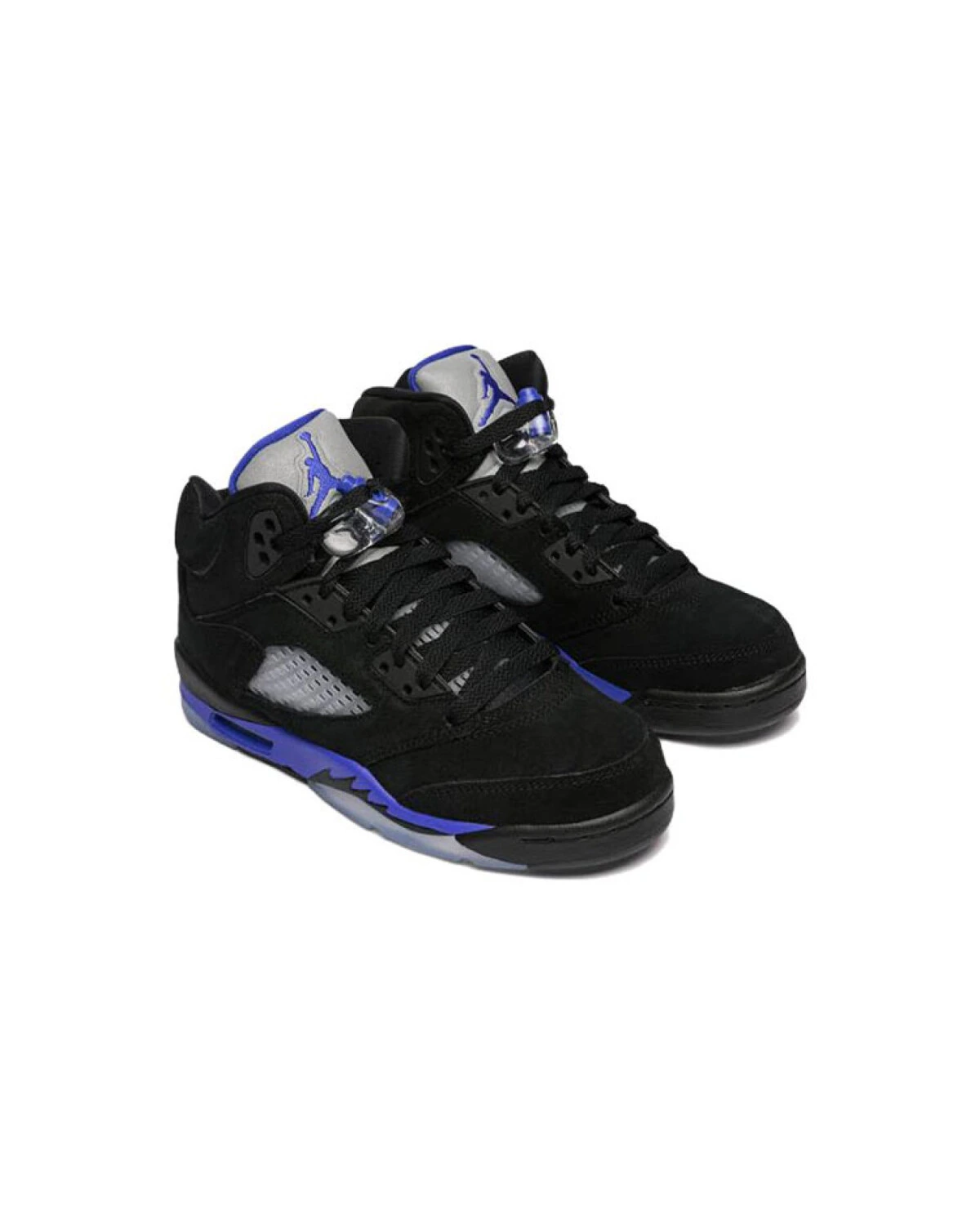 Jordan Air Jordan 5 Retro детские баскетбольные кроссовки высокие черно-синие картинка
