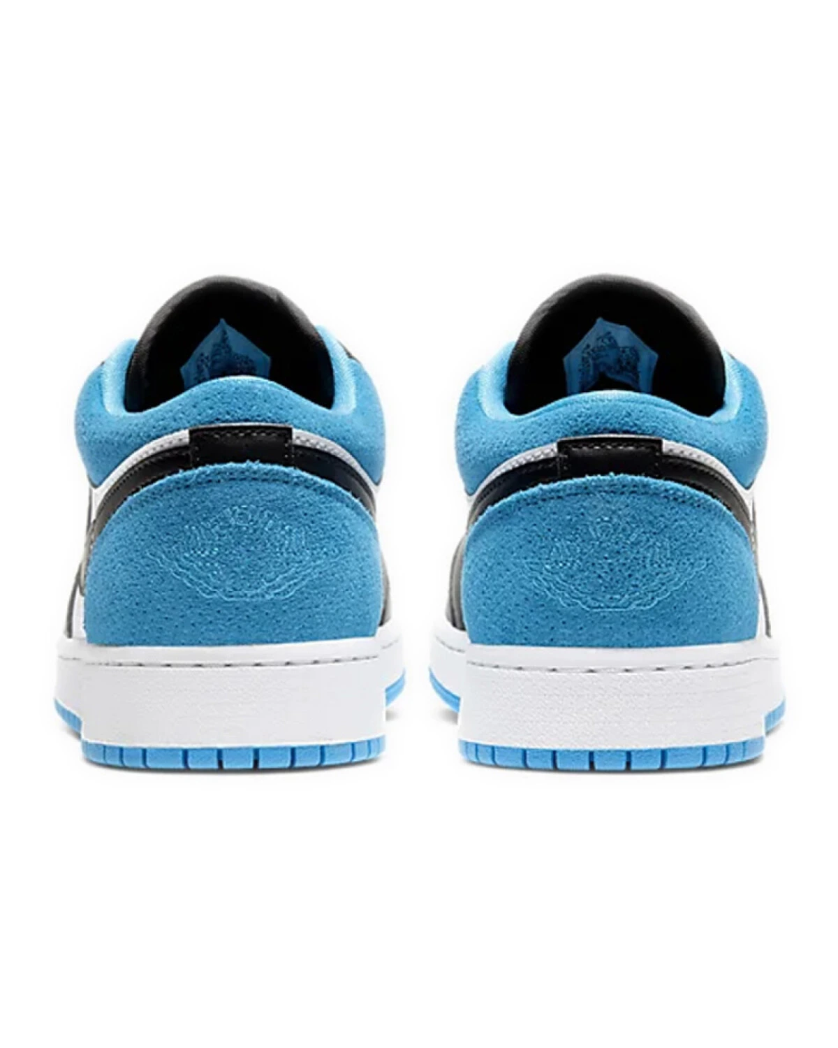 Jordan Air Jordan 1 детские кроссовки бело-черно-синие картинка
