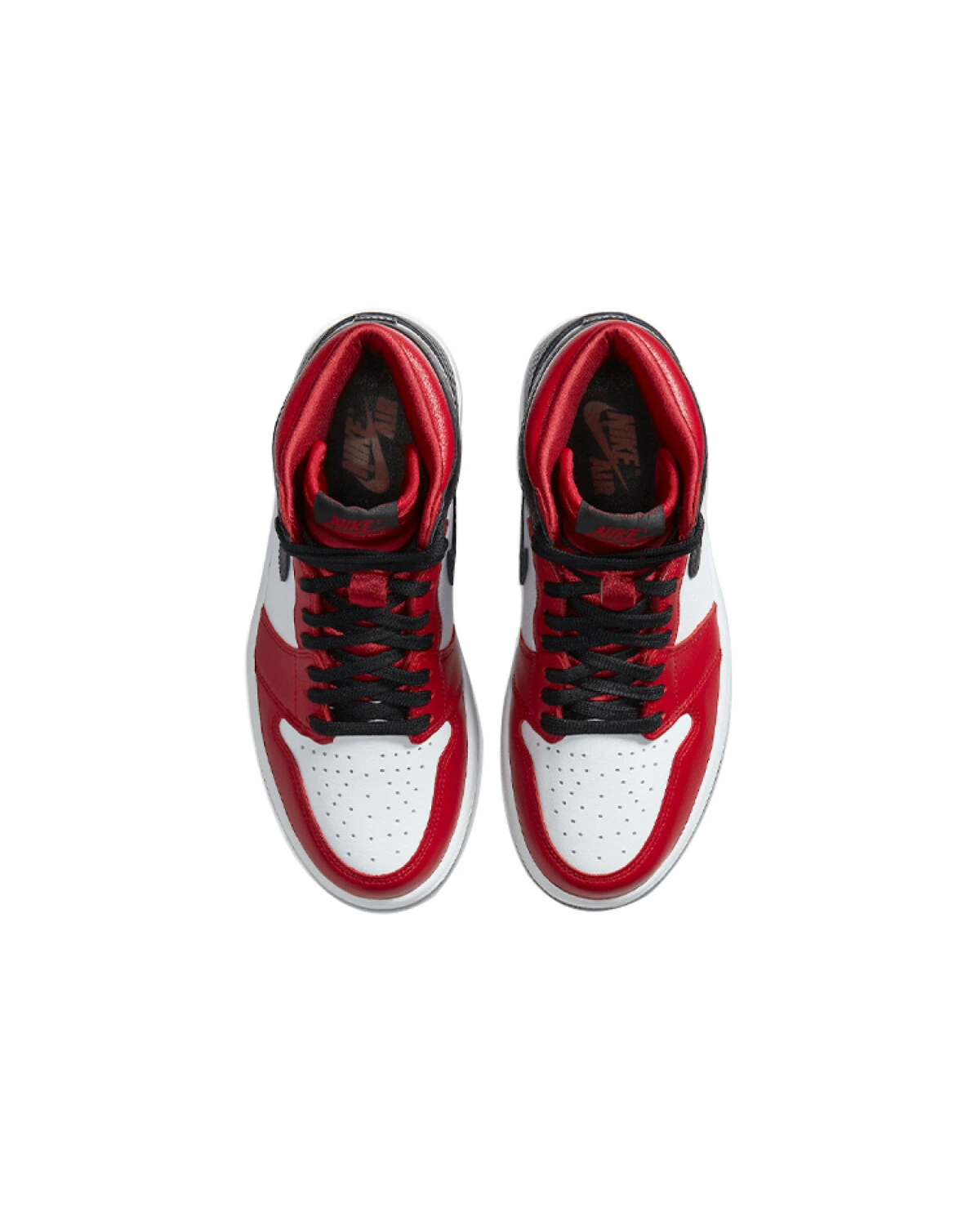 Jordan Air Jordan 1 High OG "Satin Red" женские спортивные кроссовки красные кожаные картинка