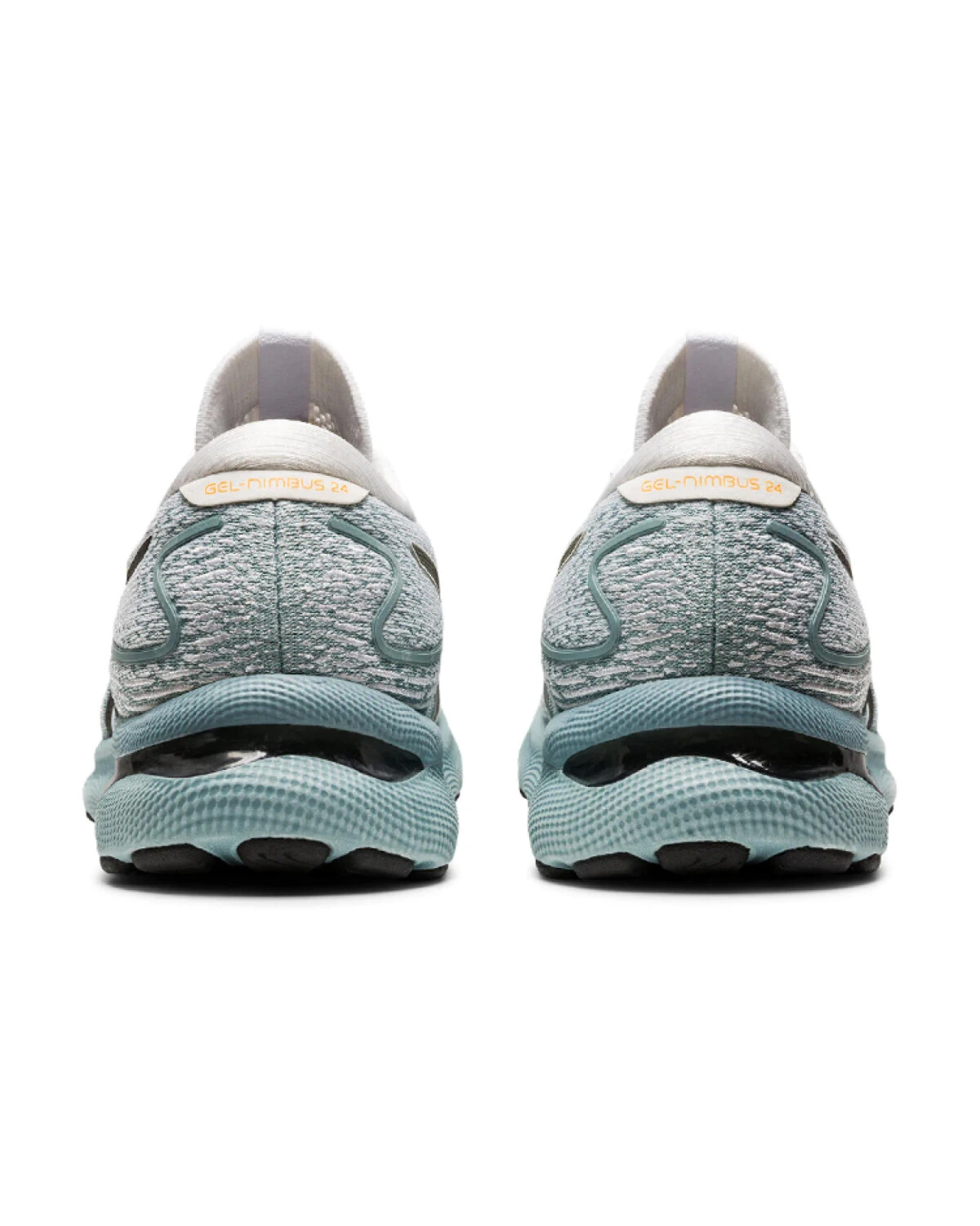 Asics GEL-Nimbus 24 мужские кроссовки для марафона белые с голубым картинка