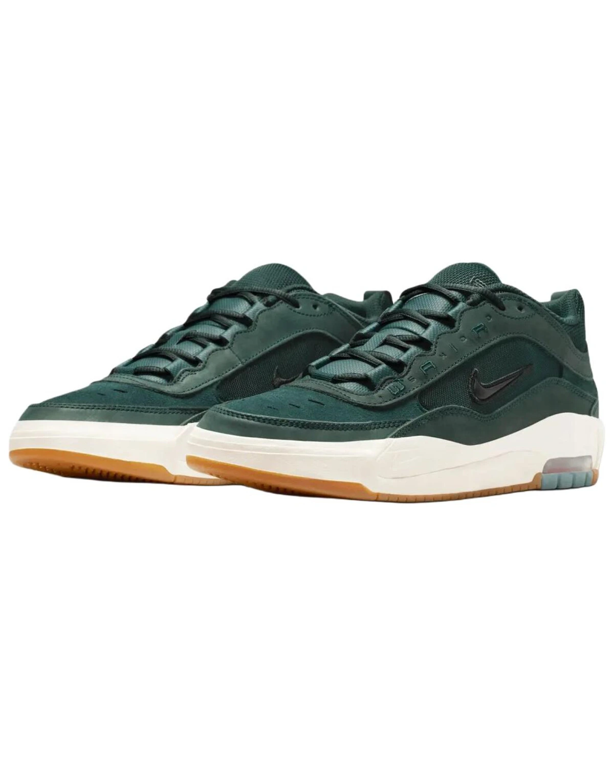 Nike Air Max Ishod унисекс кроссовки из замши темно-зеленые картинка