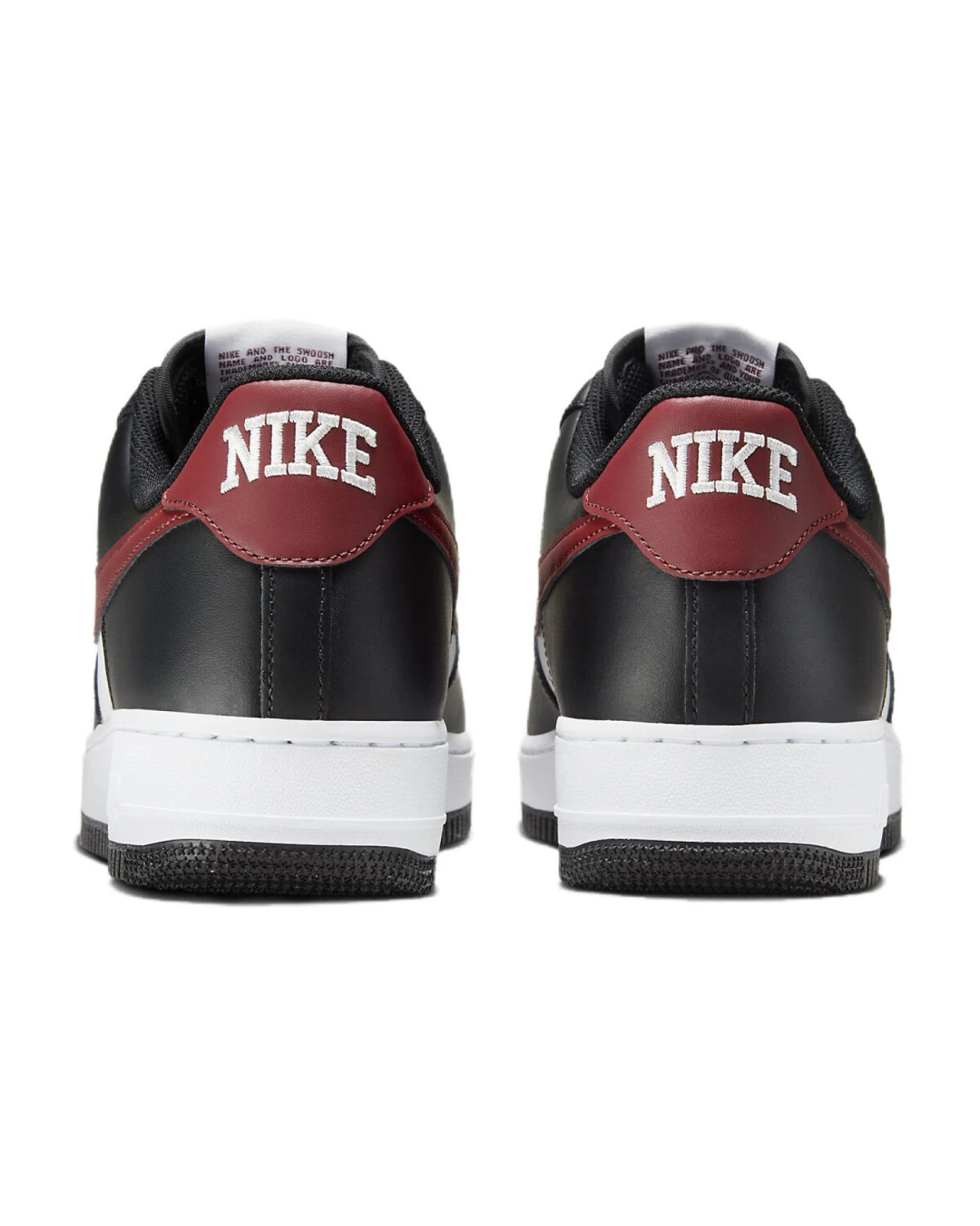 Nike Air Force 1 детские кроссовки черно-белые картинка
