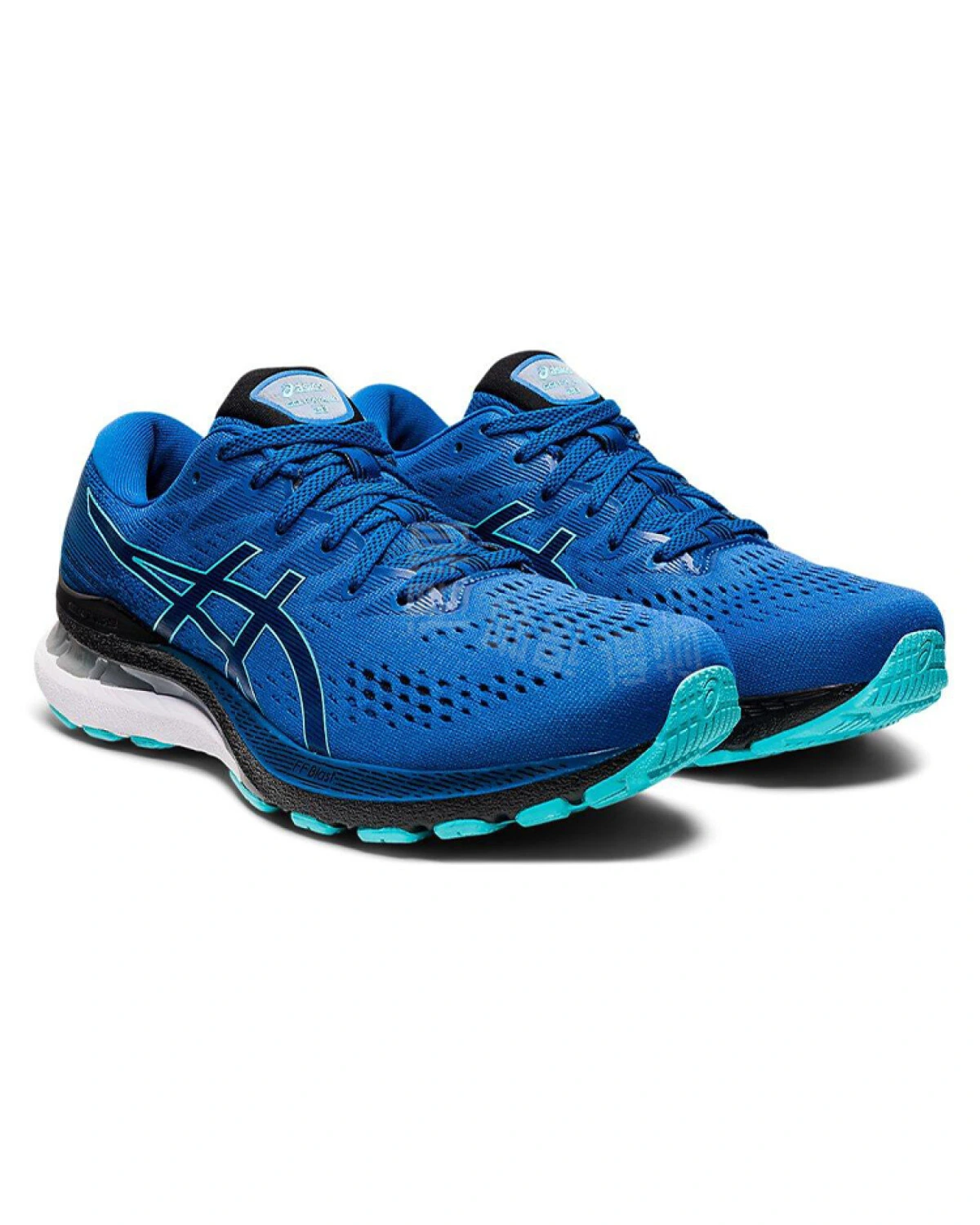 Asics Gel-Kayano 28 мужские кроссовки для бега сине-чёрные картинка