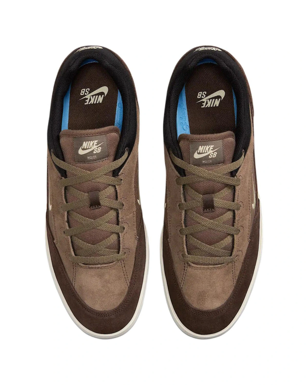Nike SB MALOR мужские кеды коричневые противоскользящие картинка