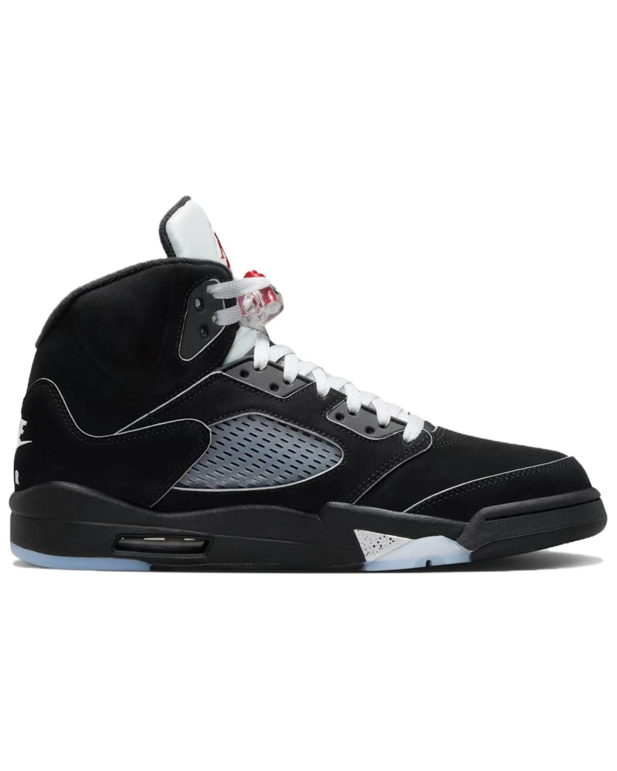 Jordan Air Jordan 5 унисекс кроссовки черные из натуральной кожи высокие картинка