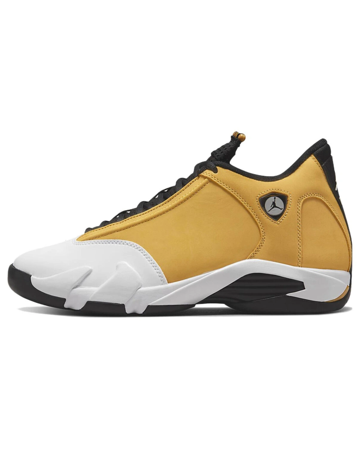 Jordan Air Jordan 14 Retro "Ginger" мужские кроссовки черно-белые с желтым картинка