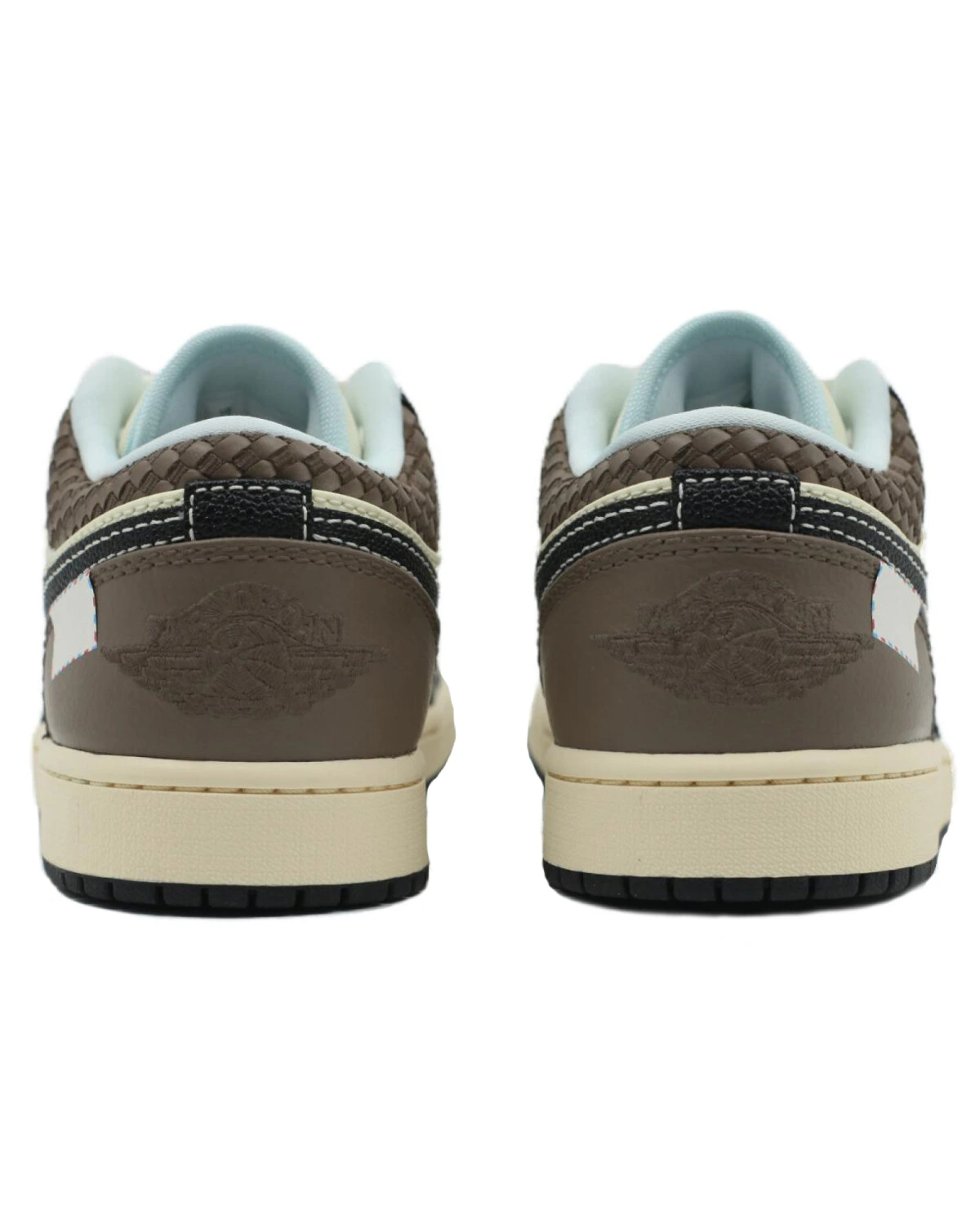 Jordan Air Jordan 1LOW SE мужские кроссовки черно-коричневые с амортизацией и резиновой подошвой картинка