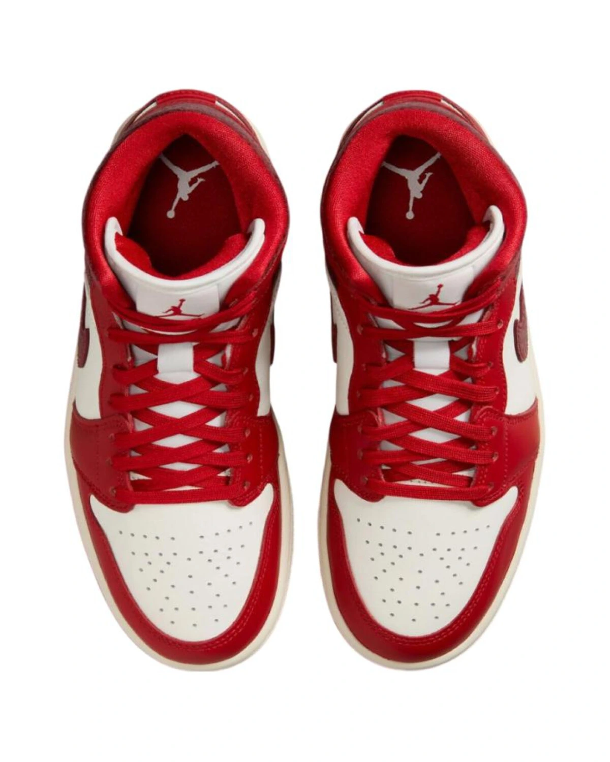 Jordan Air Jordan 1 Mid женские кроссовки красные противоскользящие картинка