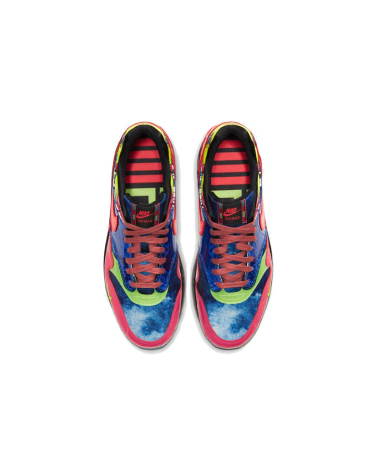 Nike Air Max 1 унисекс кроссовки с Air Max красно-синие картинка
