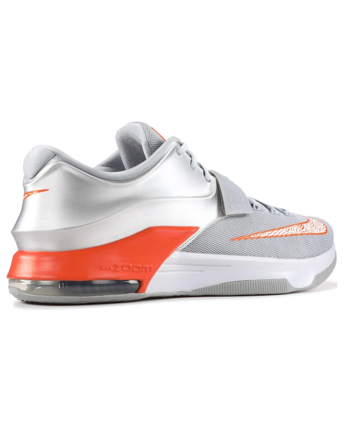 Nike KD 7 "Texas Longhorns" мужские баскетбольные кроссовки противоскользящие легкие серебристо-белые с оранжевым картинка