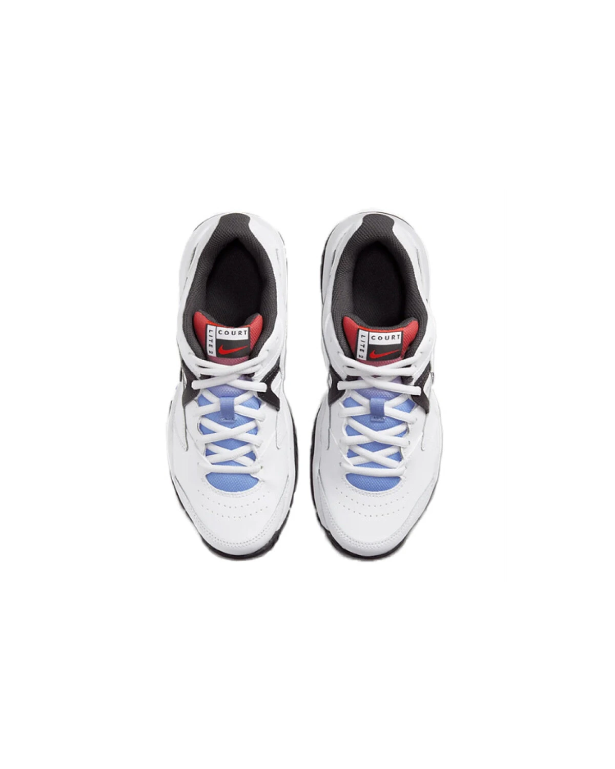 Nike Court Lite 2 женские кроссовки комфортные легкие бело-голубые картинка